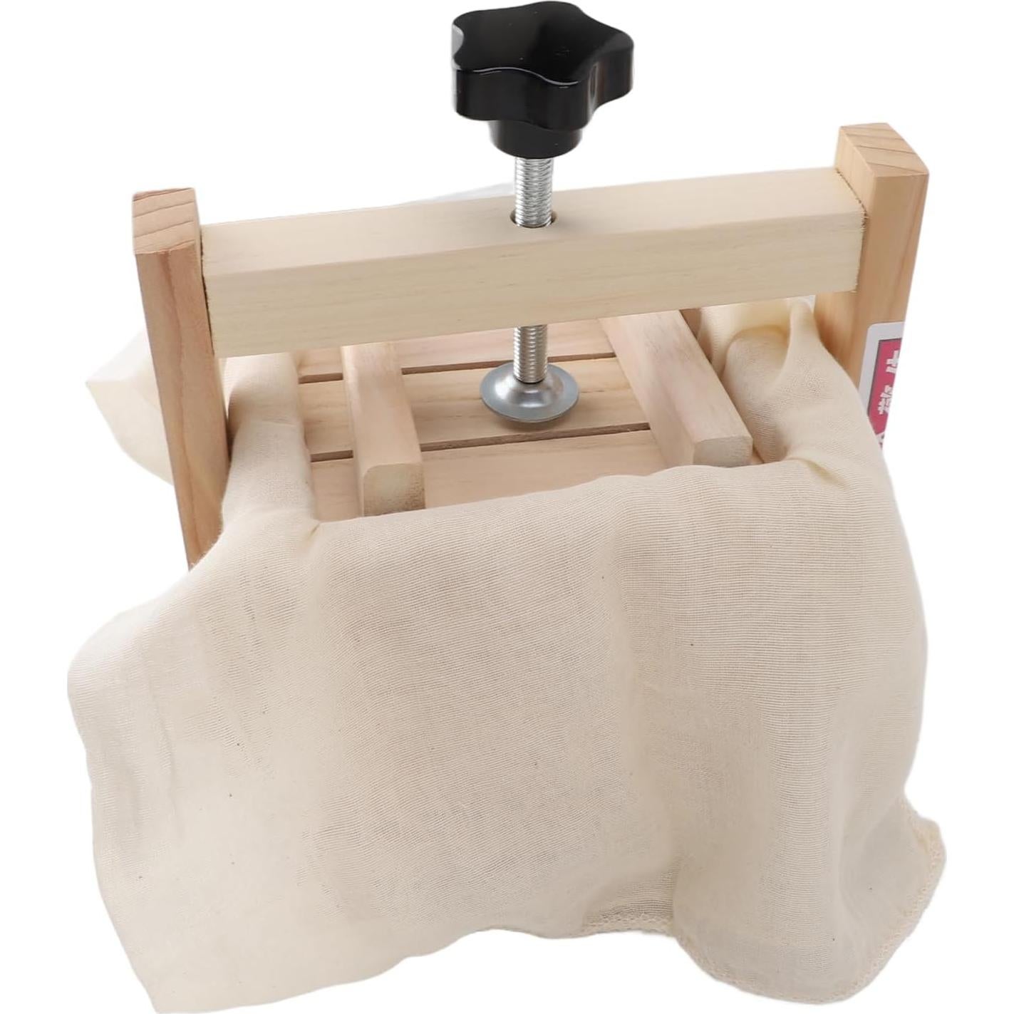 Prensa de Tofu de Madera Aqxreight con 9 Accesorios