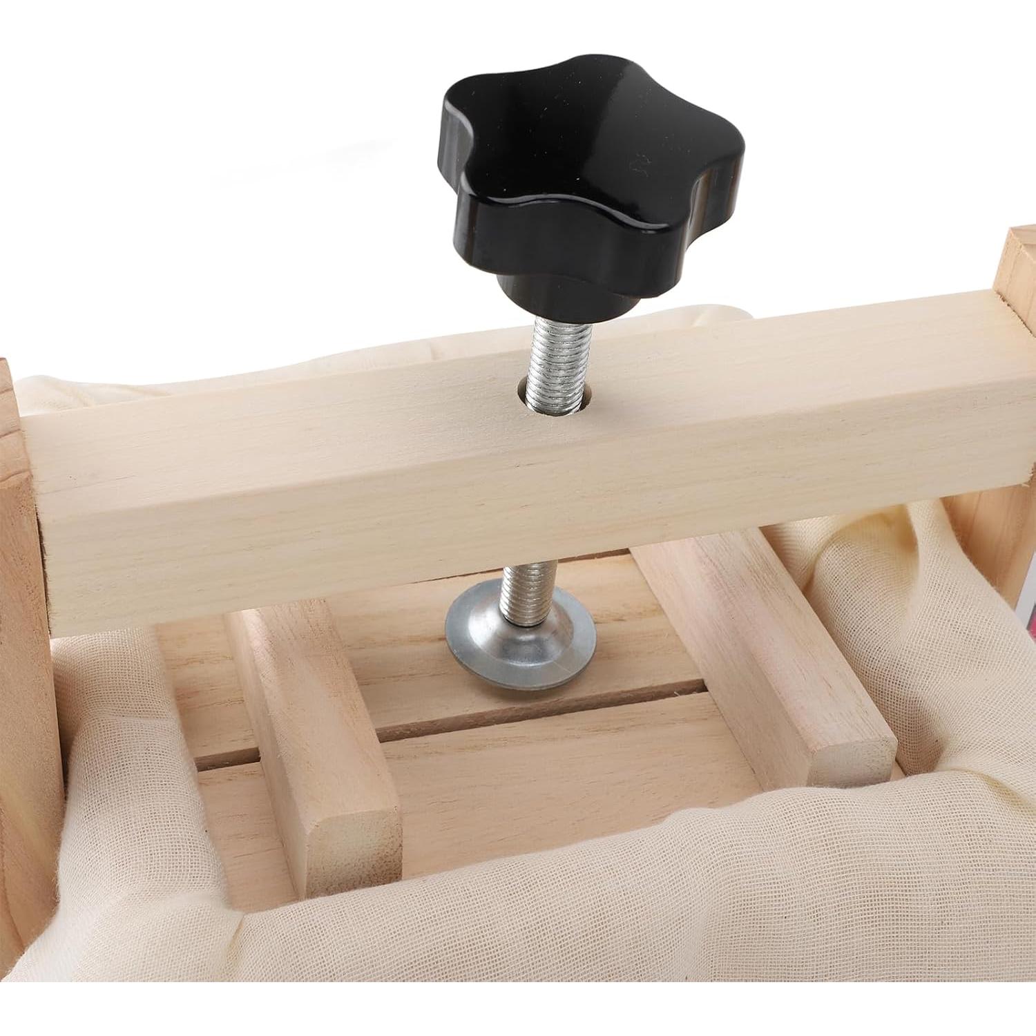 Prensa de Tofu de Madera Aqxreight con 9 Accesorios