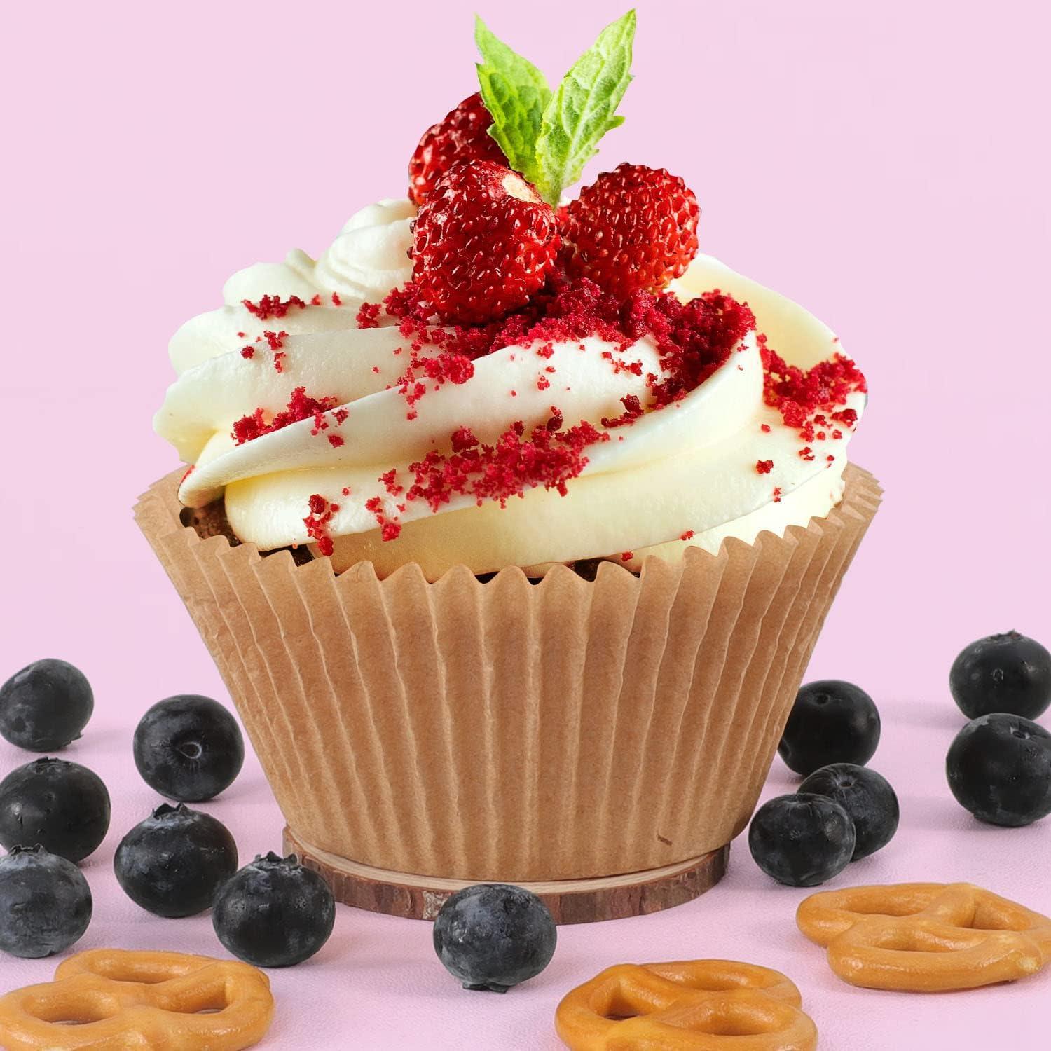 Forros de Cupcake Jumbo Caperci 150 Unidades Naturales