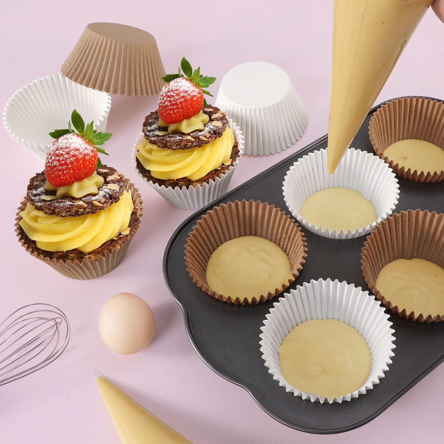 Forros de Cupcake Jumbo Caperci 150 Unidades Naturales