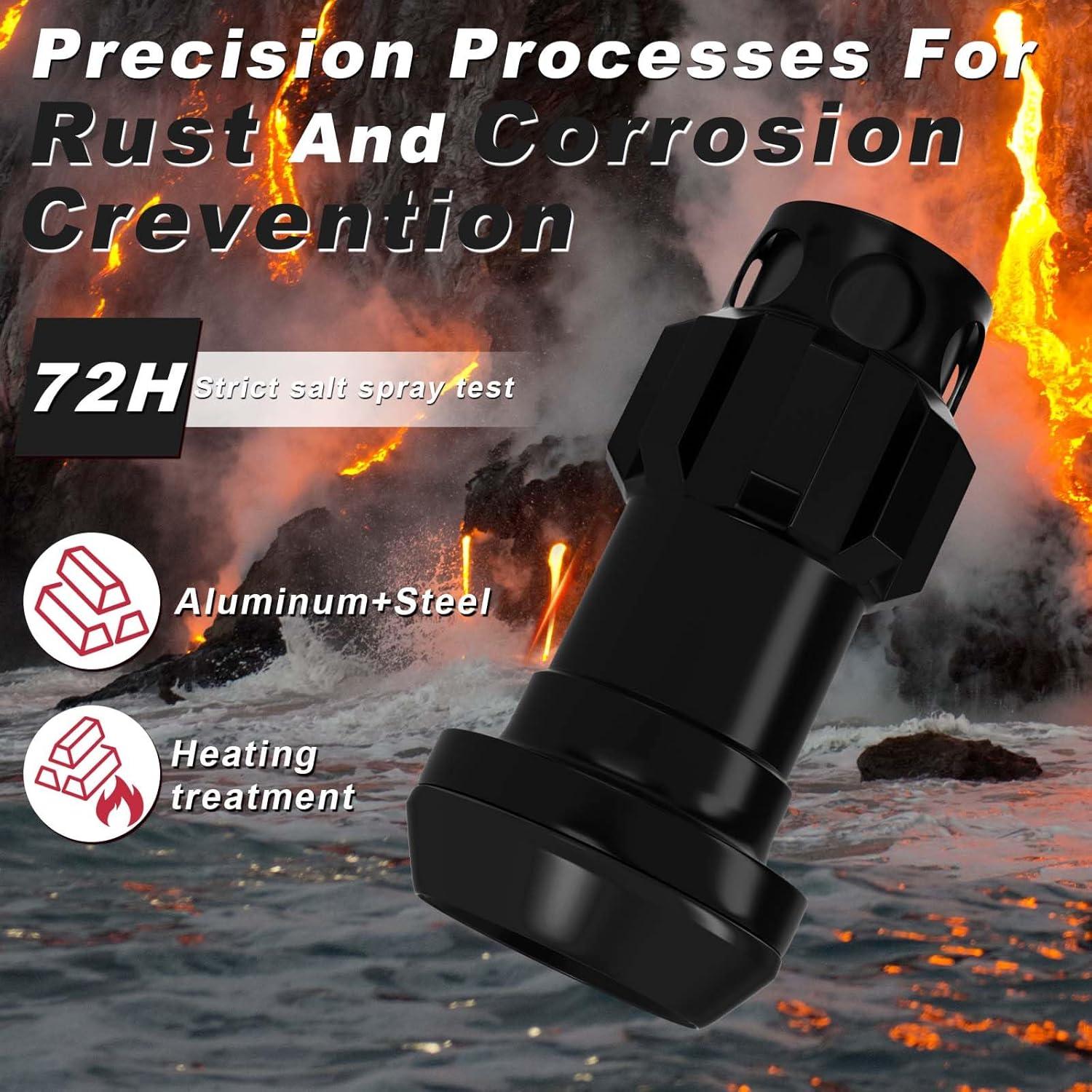 Tuercas de Rueda YIIQIEO M12x1.5 16 PCS Hexagonales Antirrobo