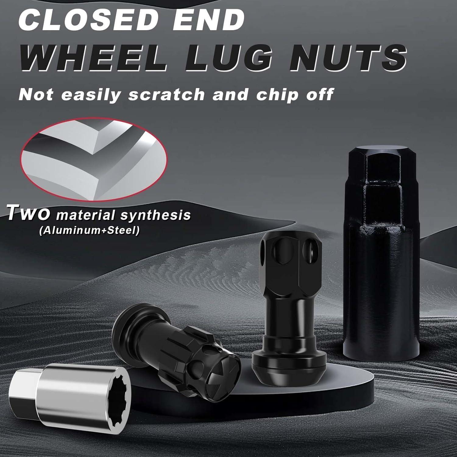 Tuercas de Rueda YIIQIEO M12x1.5 16 PCS Hexagonales Antirrobo