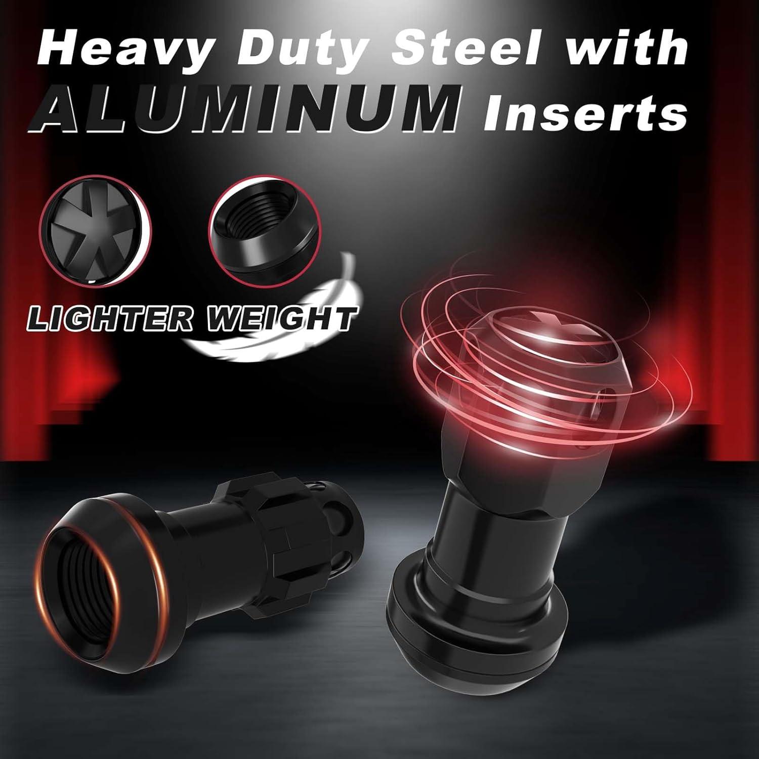 Tuercas de Rueda YIIQIEO M12x1.5 16 PCS Hexagonales Antirrobo