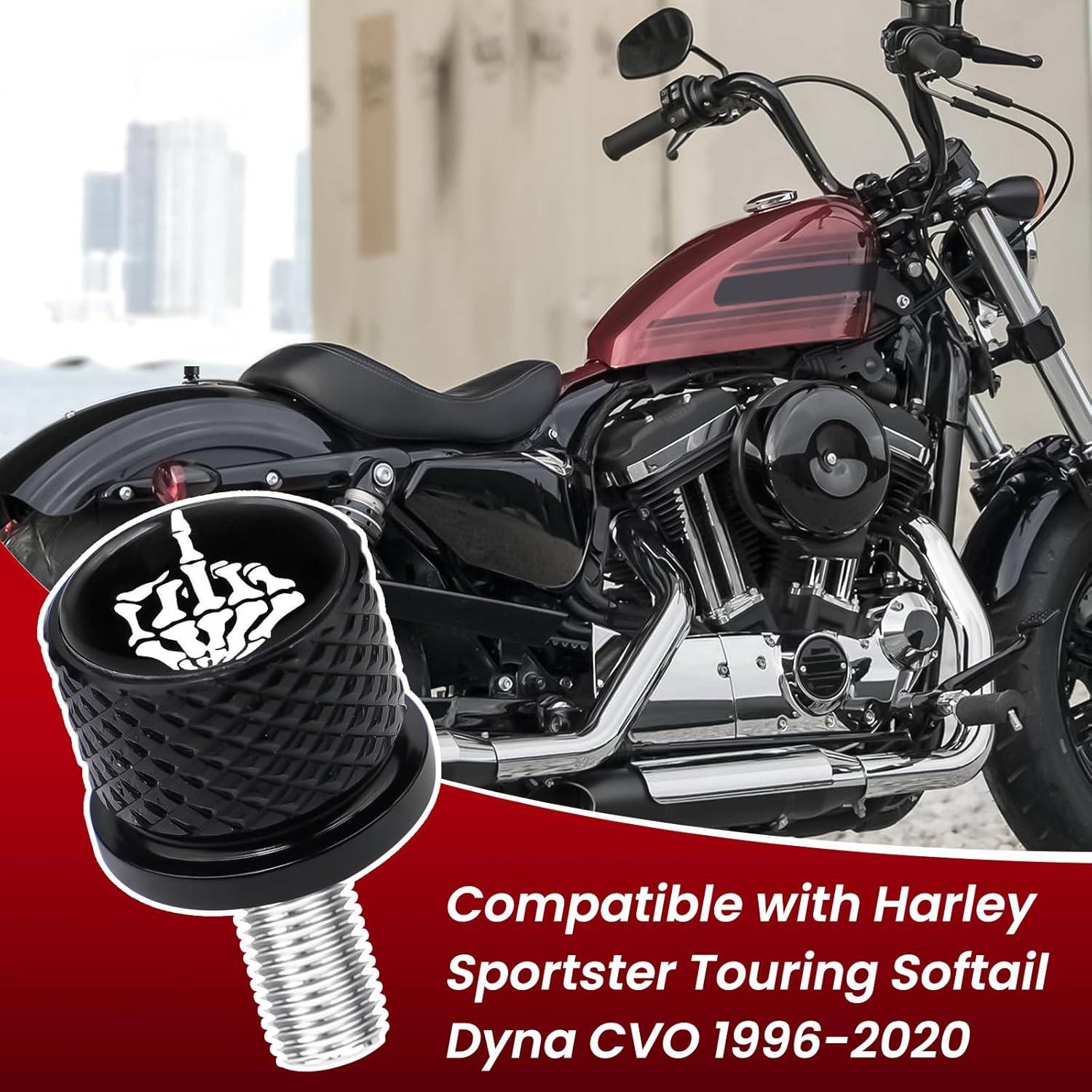 Tornillo de Asiento GUAIMI 1/4"-20 para Harley 1996-2023 - Negro