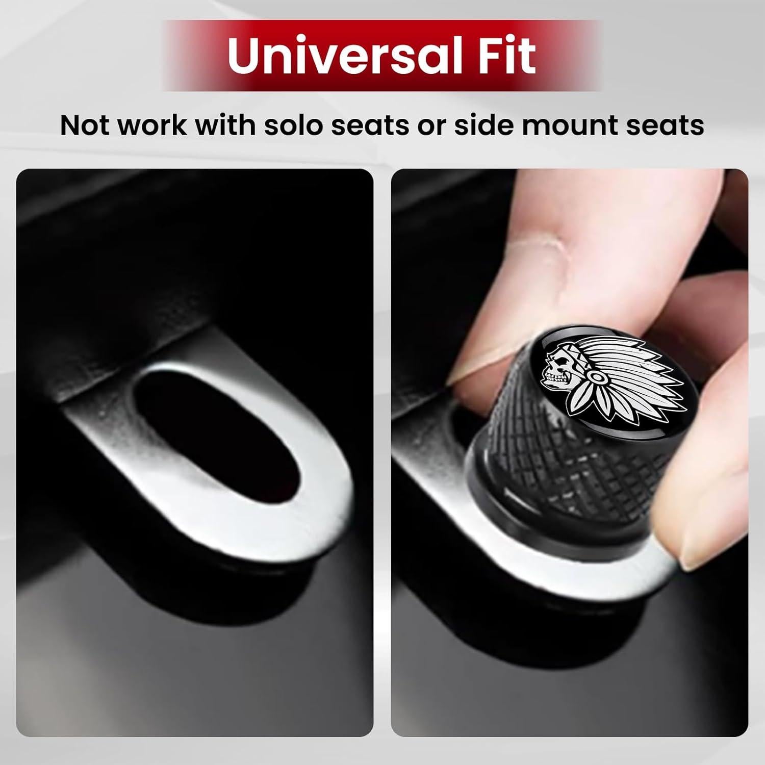 Tornillo de Asiento GUAIMI 1/4"-20 para Harley 1996-2023 - Negro