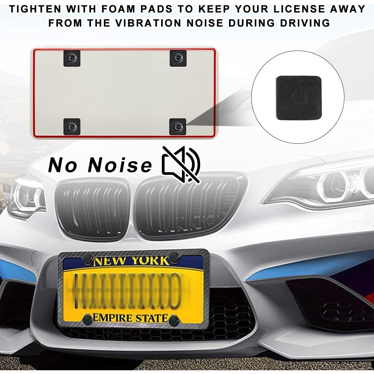 Kit de Tornillos Antirrobo MUQIDA para Placas de Licencia M6