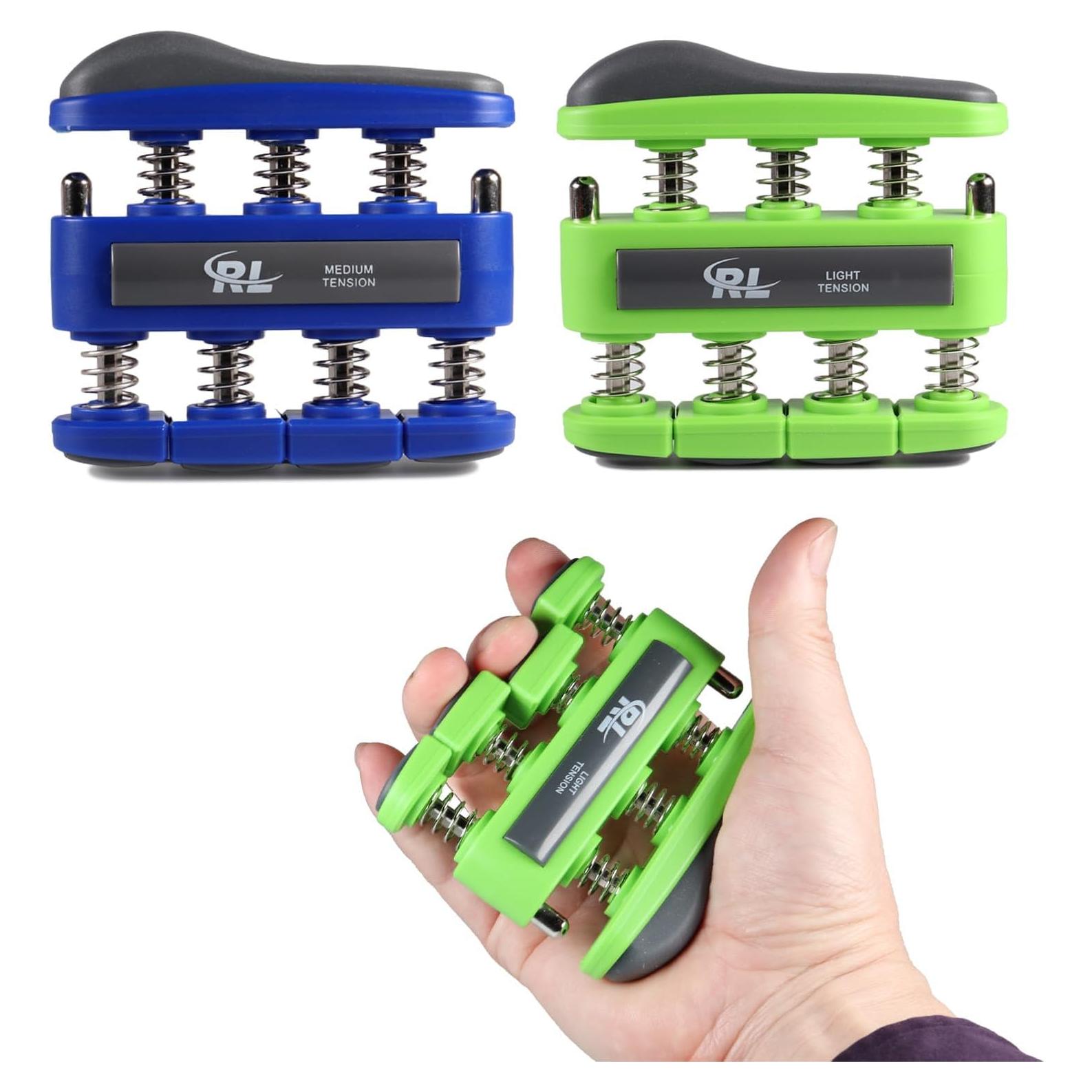 Fortalecedor de Dedos R&L 2 Paquete con 3 Niveles de Resistencia