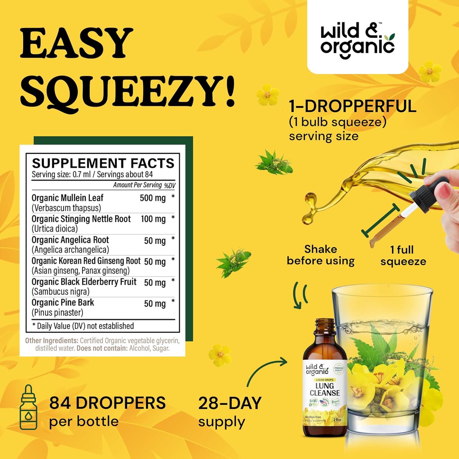 Tinte de Limpieza de Pulmones Silvestre y Orgánico 59 ml