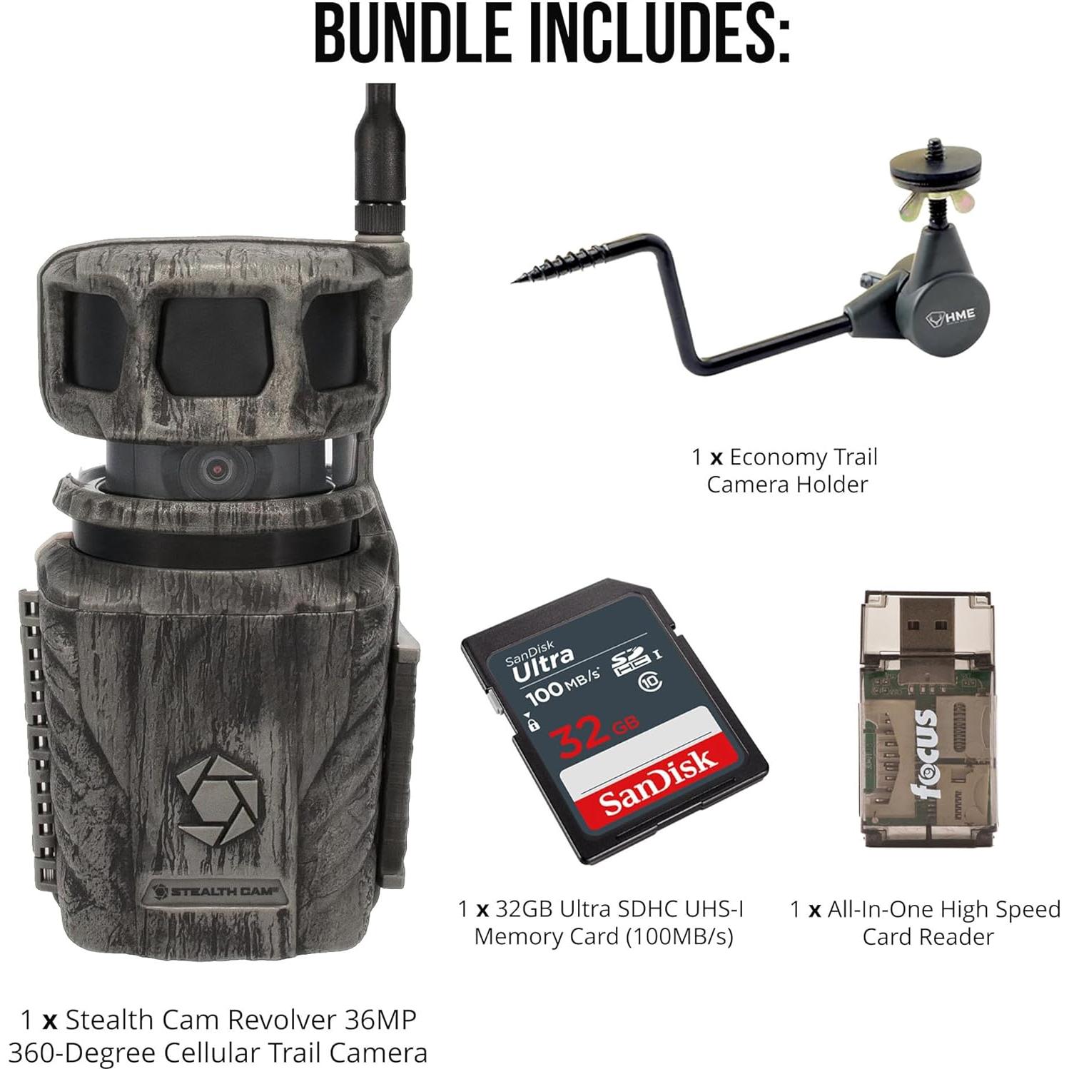 Cámara de Caza Celular Stealth Cam Revolver 36MP 360°