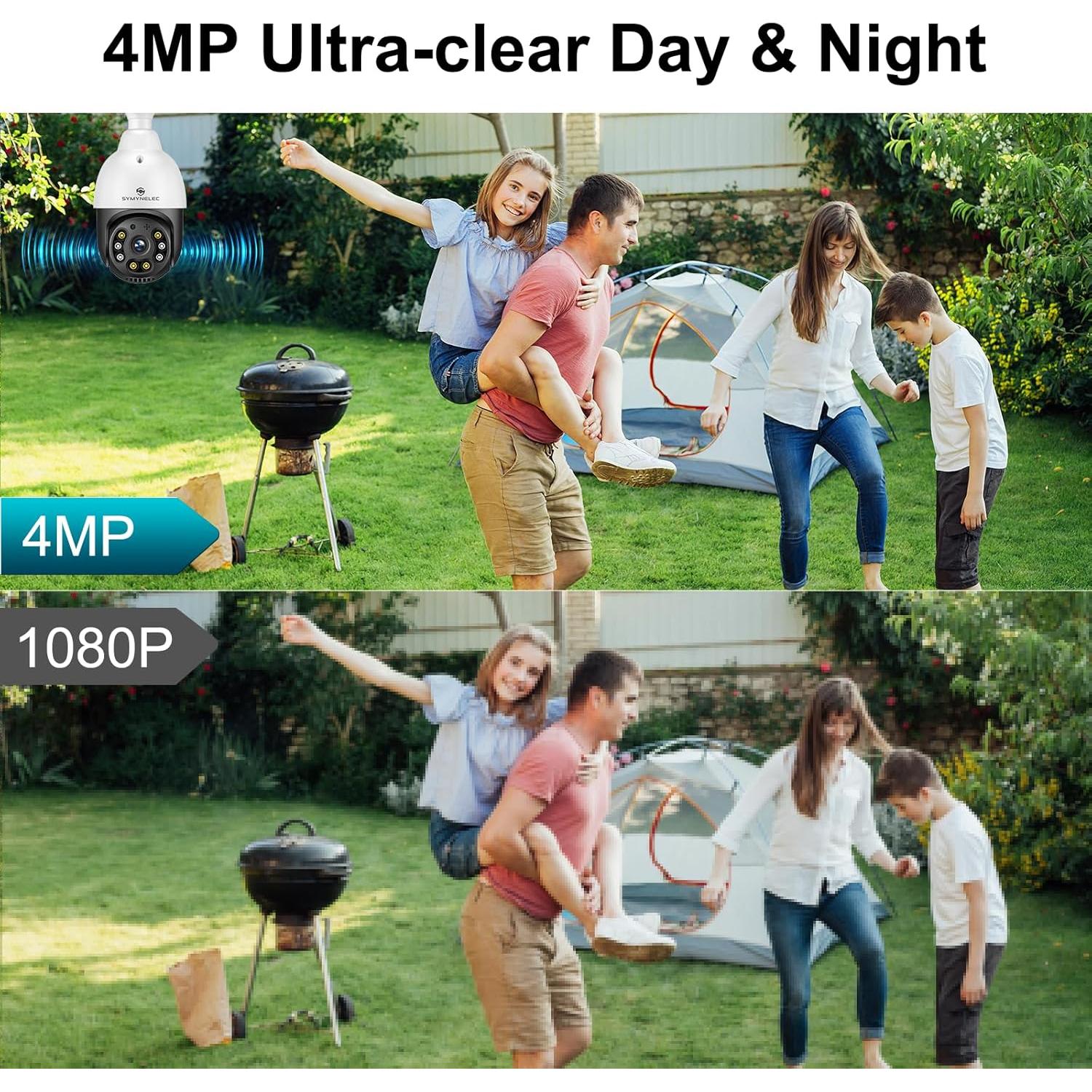 Cámara de Seguridad SYMYNELEC 2.5K WiFi Inalámbrica IP65