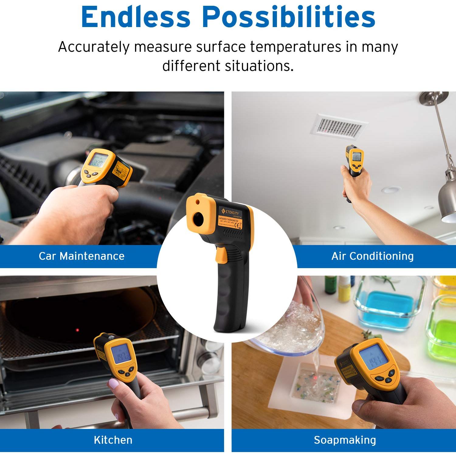 Termómetro Infrarrojo Etekcity Lasergrip 749 -50°C a 380°C