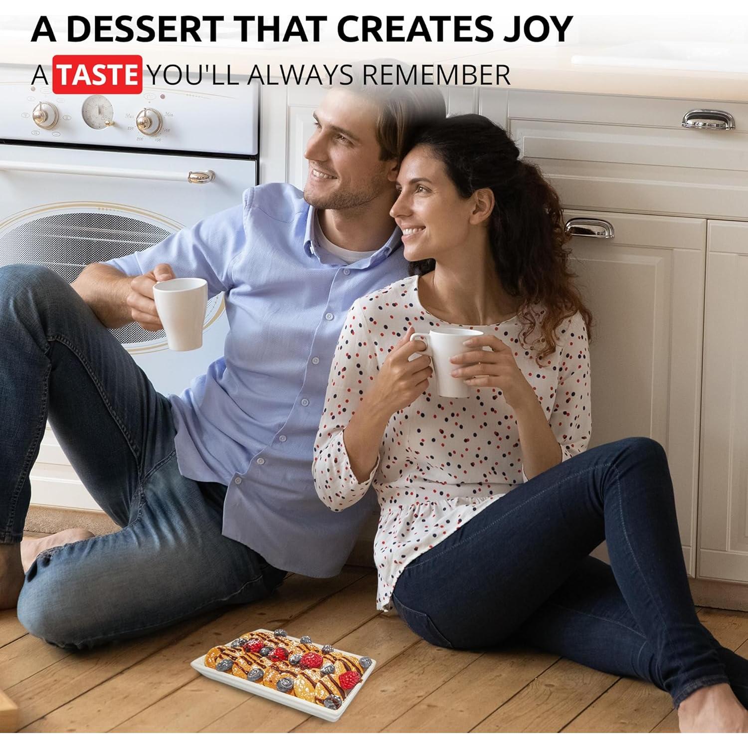 Fabricante de Poffertjes ALDKitchen 25 Tazas 800W Acero Inoxidable