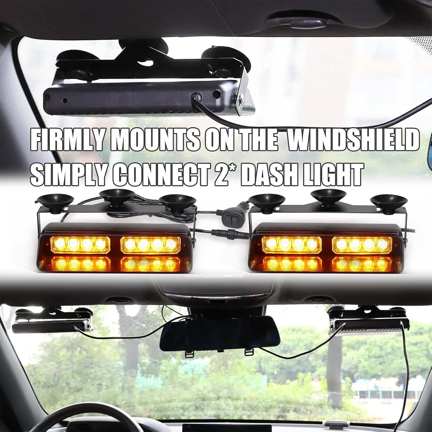 Luces de Emergencia Estroboscópicas WINECO WX52026D-2 Ámbar 24W