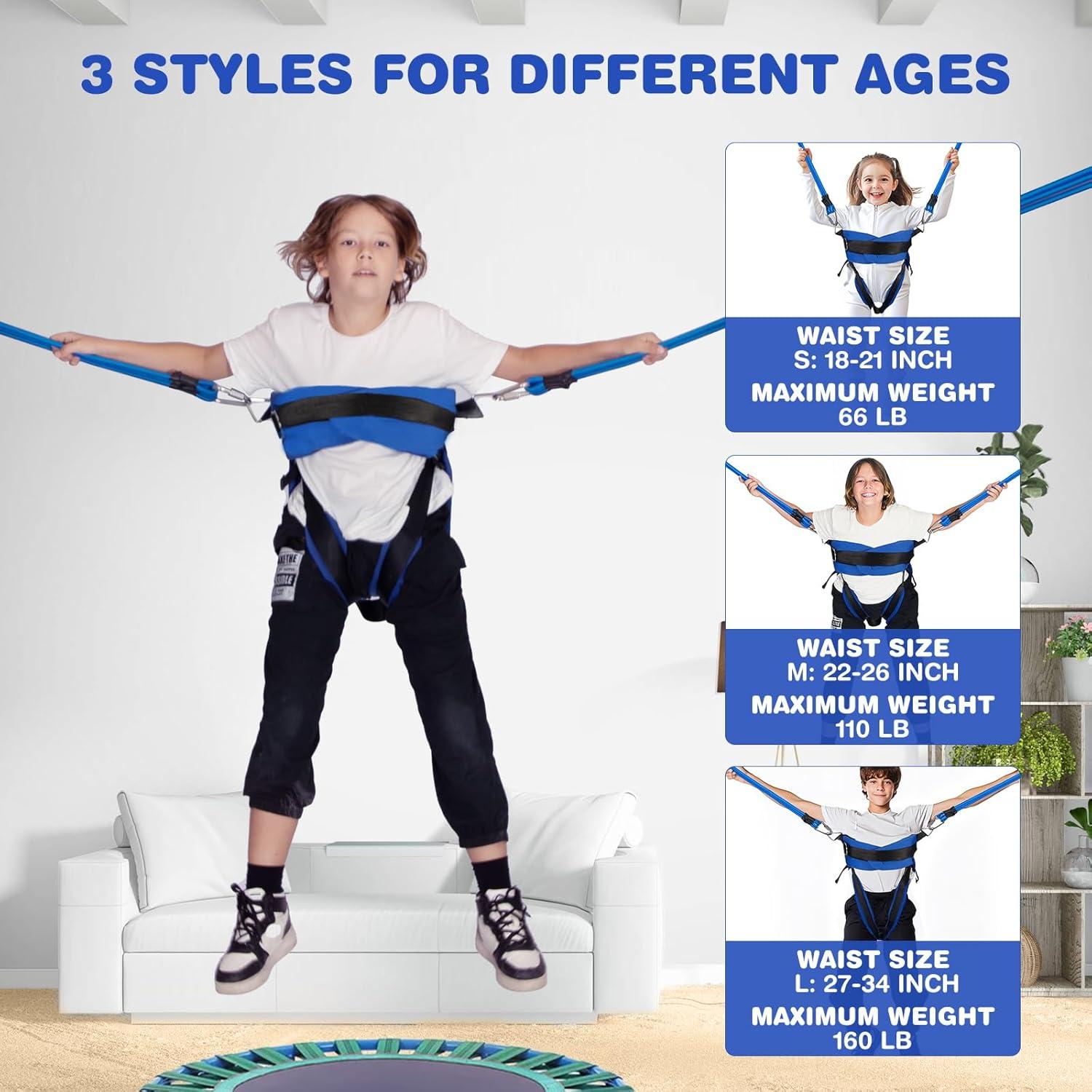 Columpio Bungee para Niños RIIFRILY - Azul, 1.36 kg