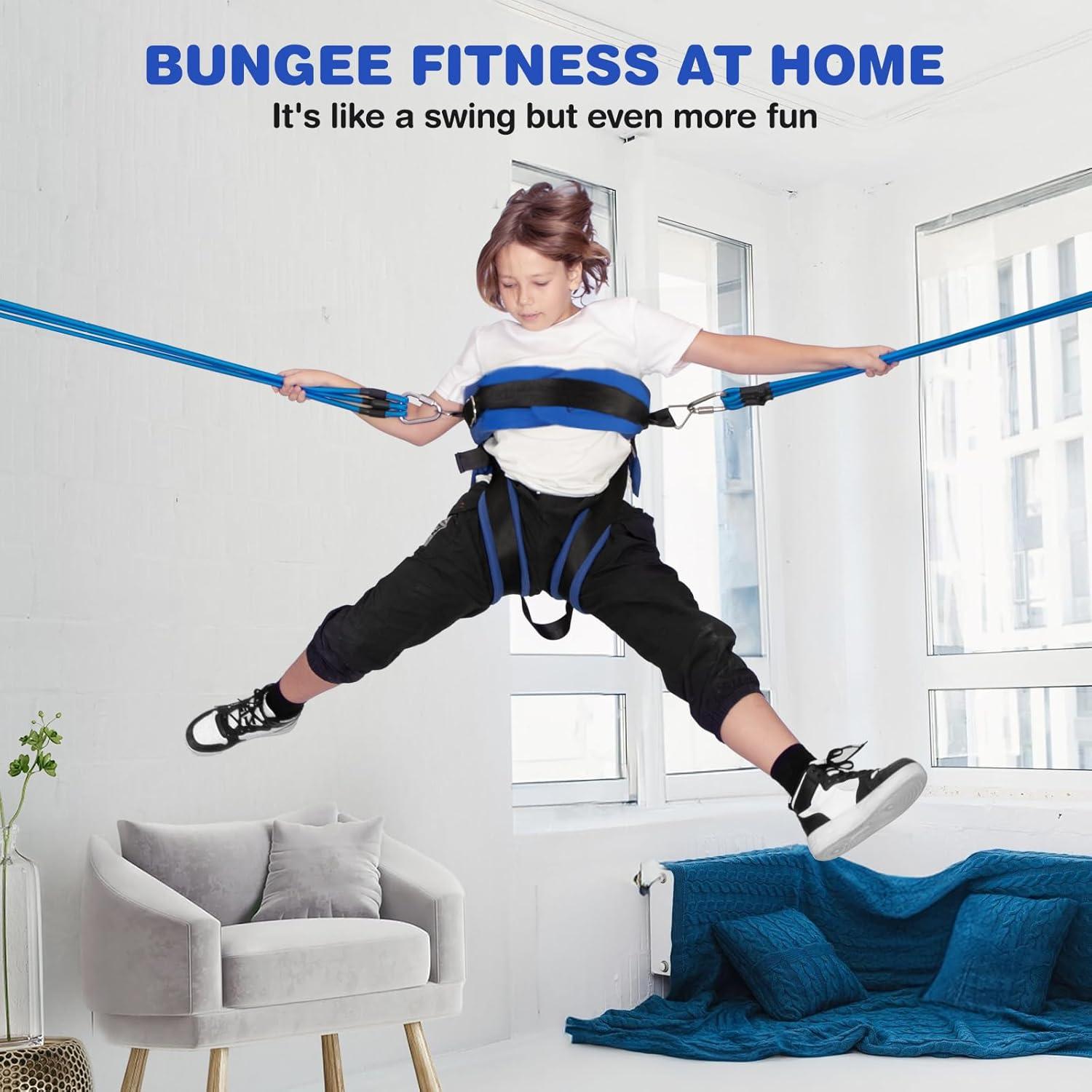 Columpio Bungee para Niños RIIFRILY - Azul, 1.36 kg