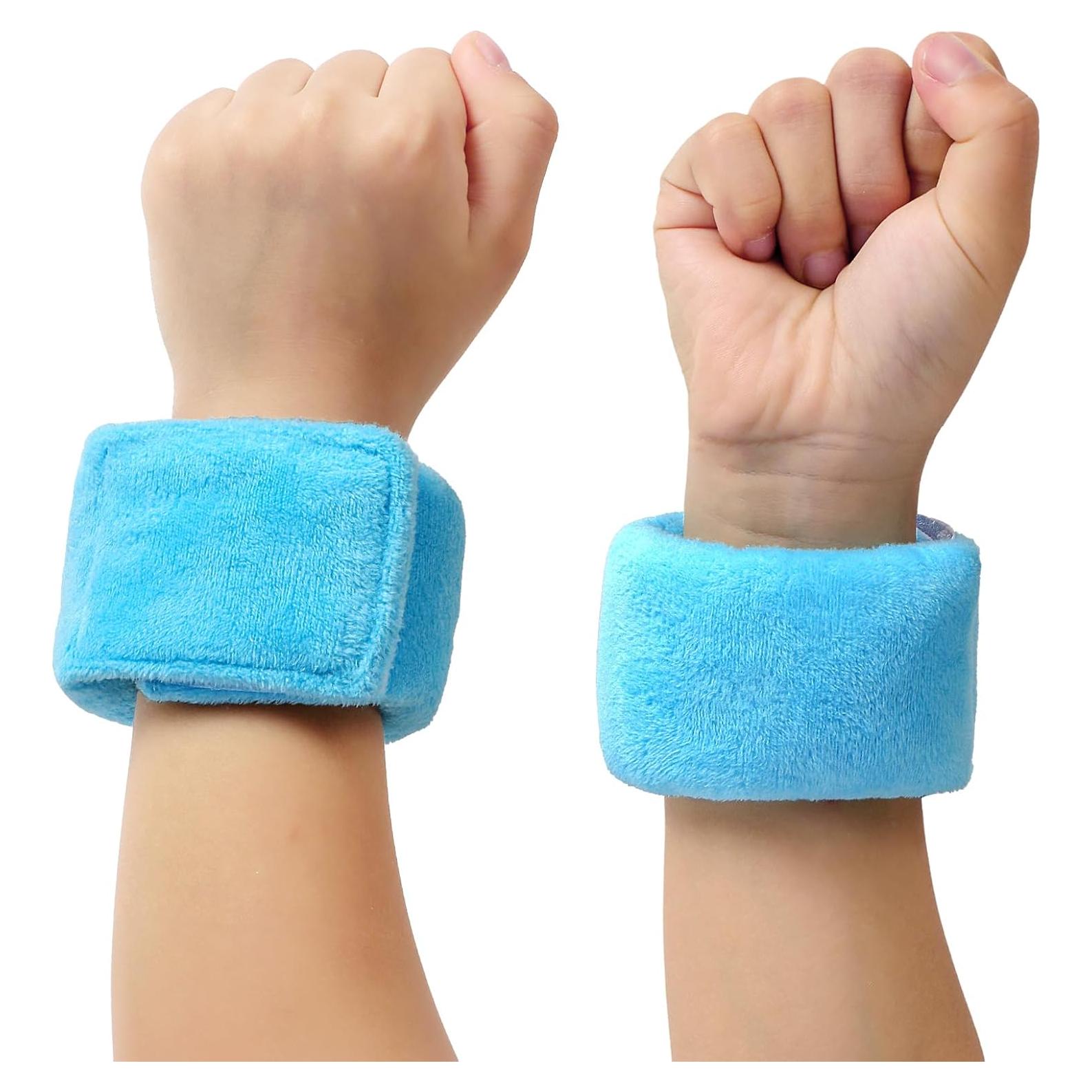 Paquete de 2 Pulseras Sensoriales con Peso JXM Azul