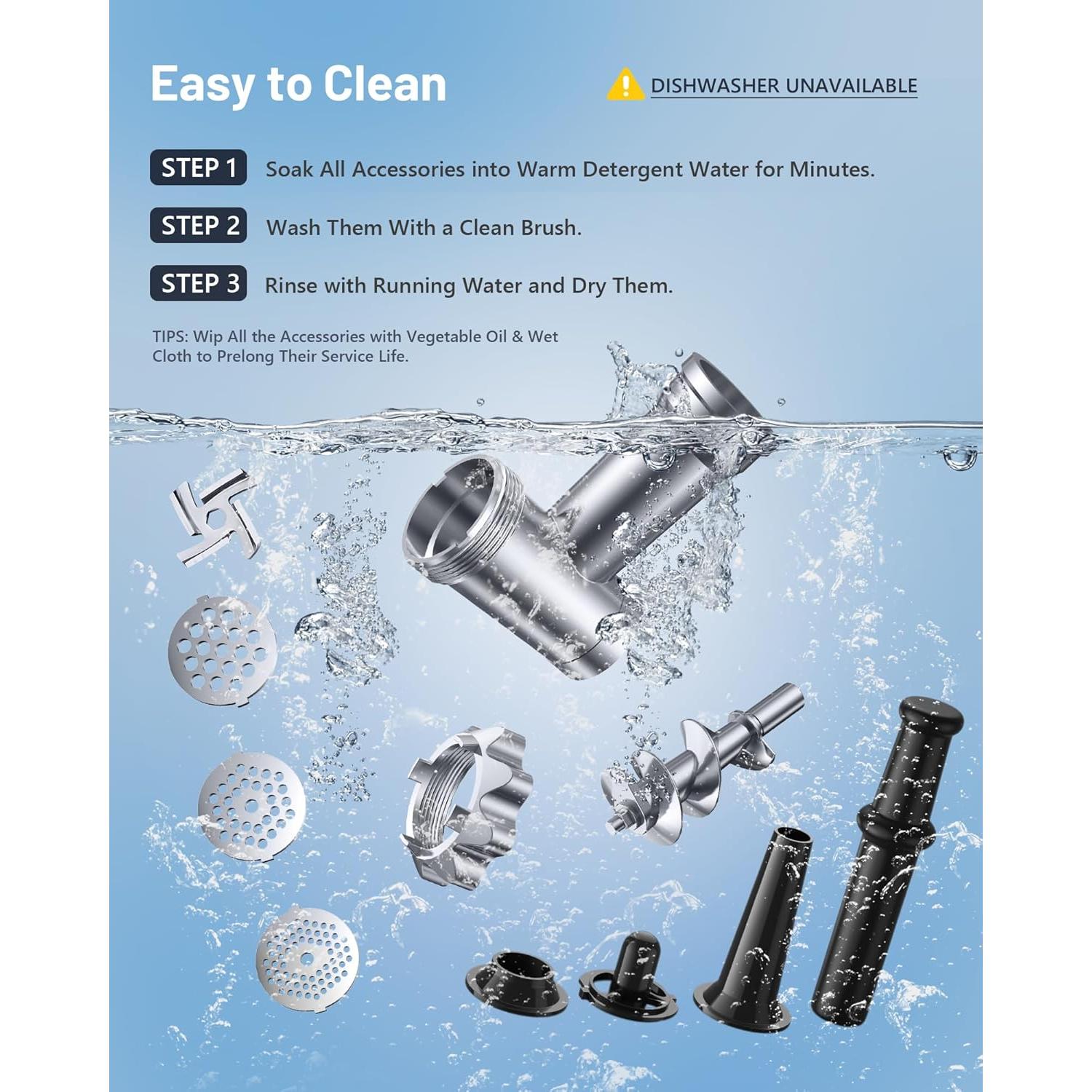 Picadora de Carne Eléctrica KEENSTAR JSMG-202 450W 3 en 1