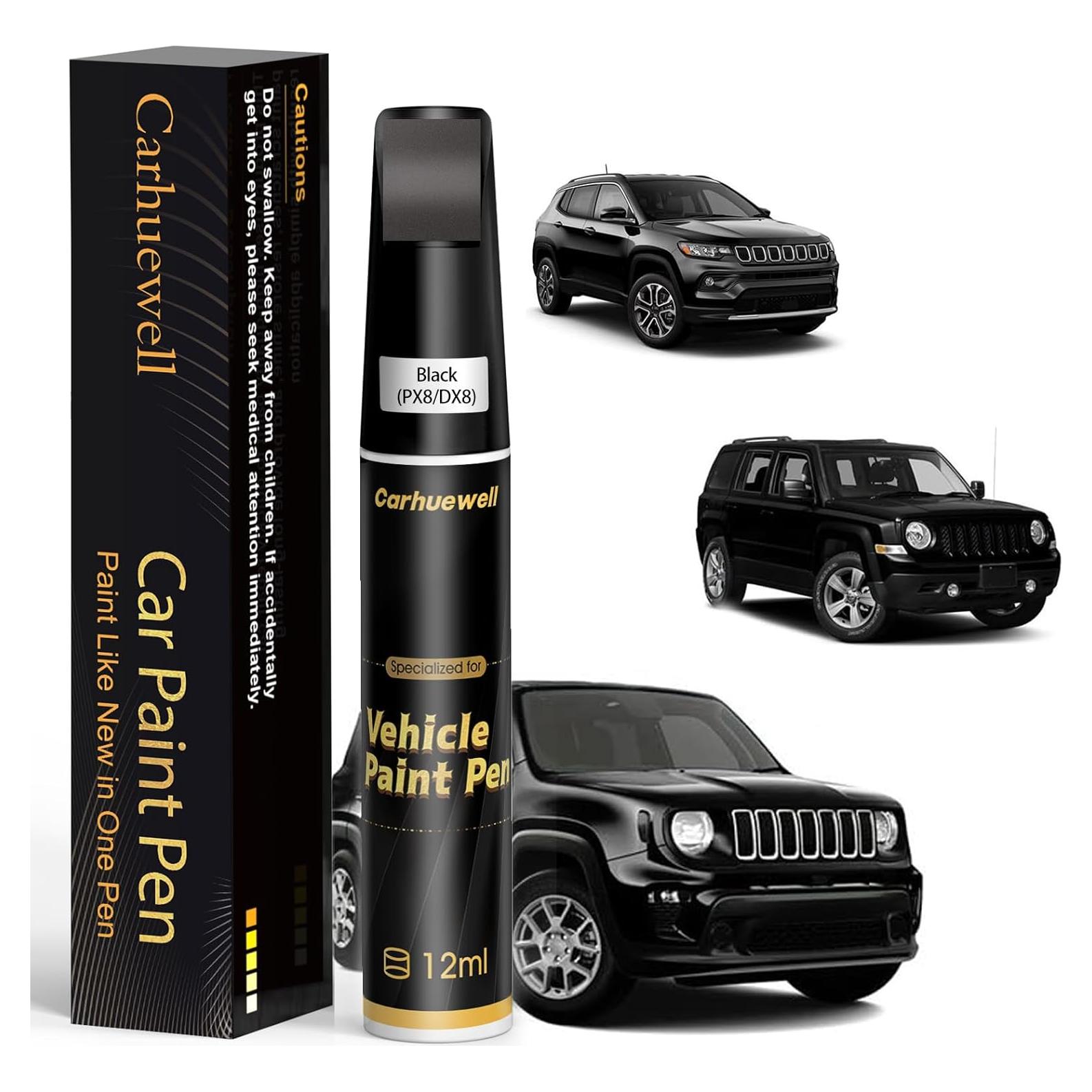 Pintura de Retoque Negra Carhuewell PX8/DX8 para Jeep 12ml