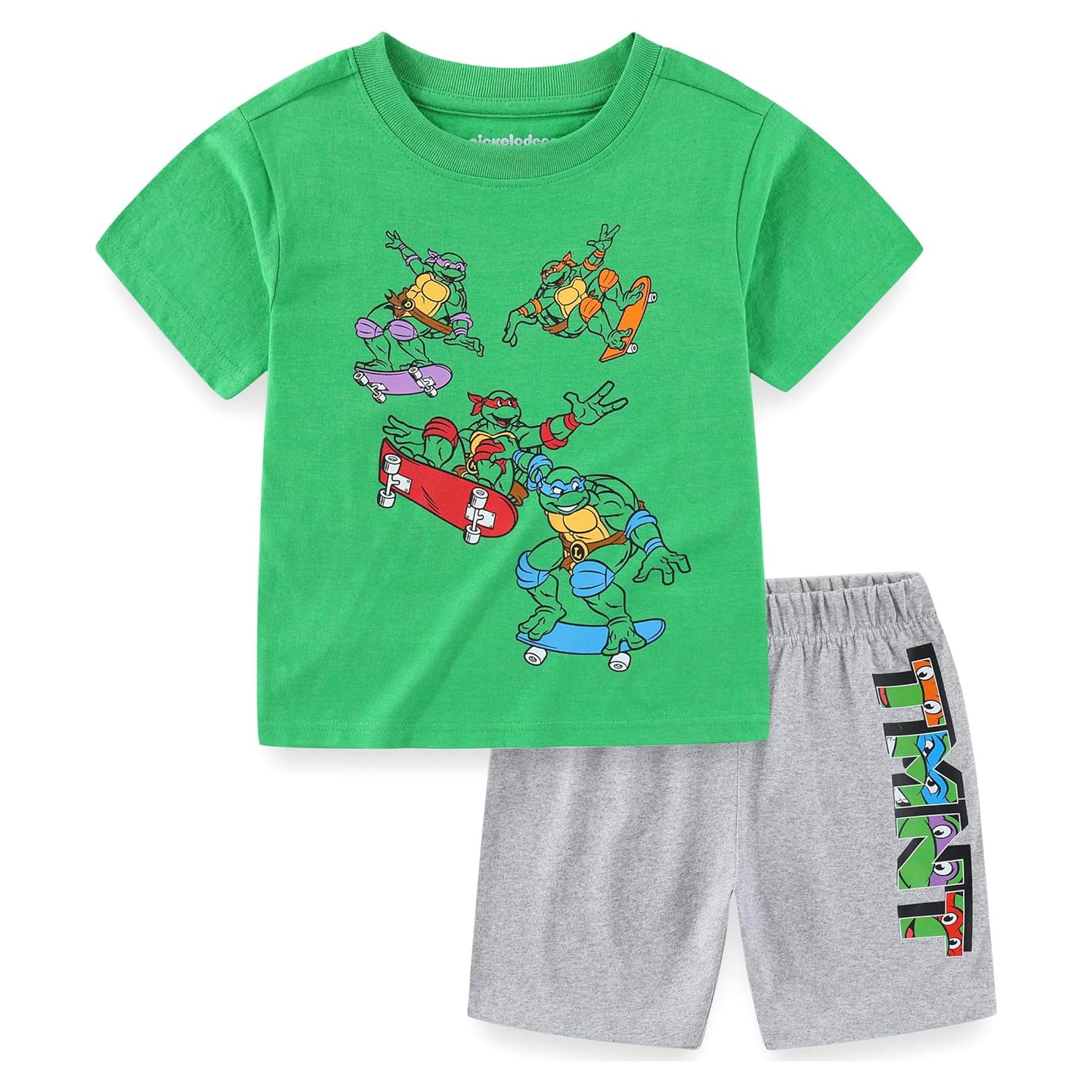 Conjunto camiseta y pantalones cortos Nickelodeon TMNT niños