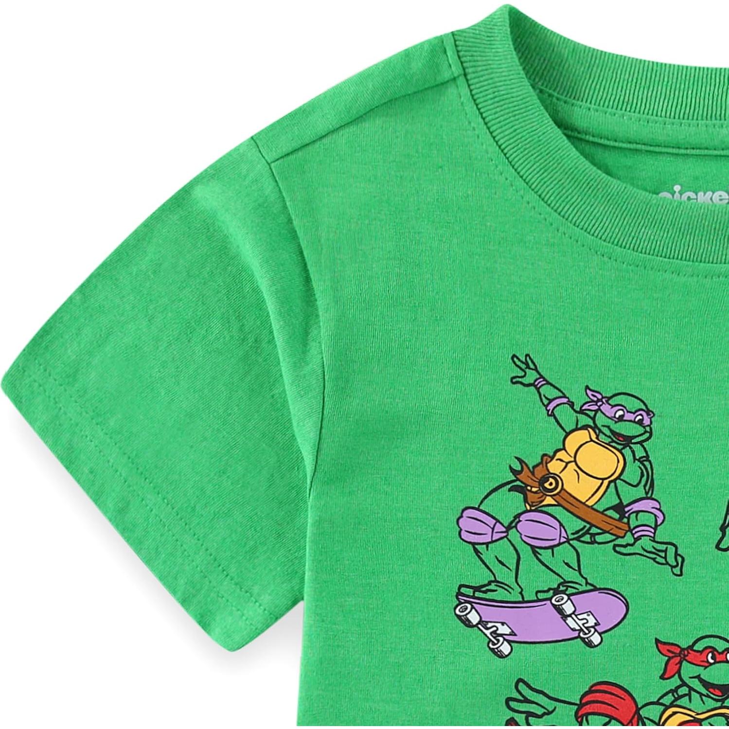 Conjunto camiseta y pantalones cortos Nickelodeon TMNT niños