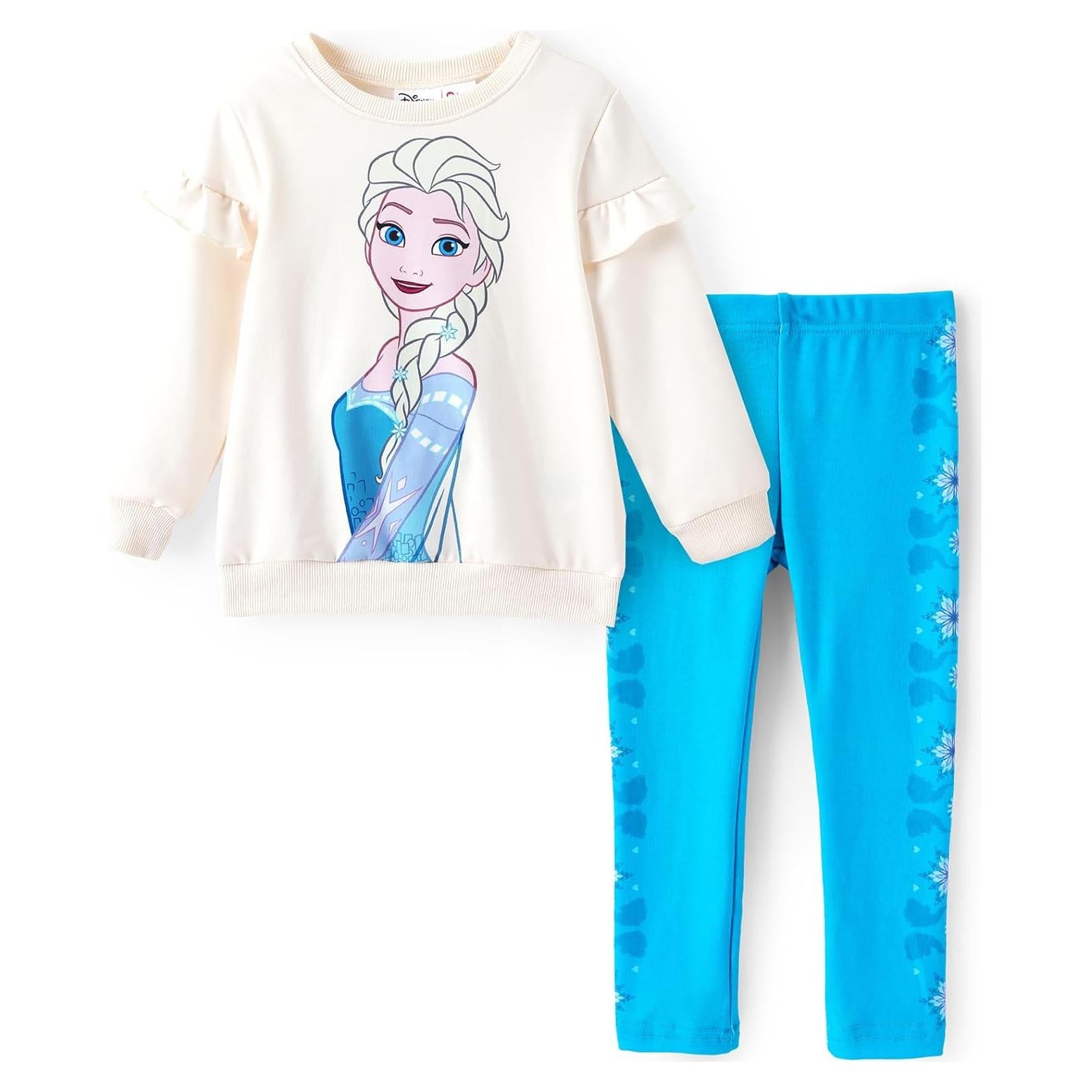 Conjunto Ropa Niña Disney Frozen Elsa 2 Piezas Sudadera y Leggings