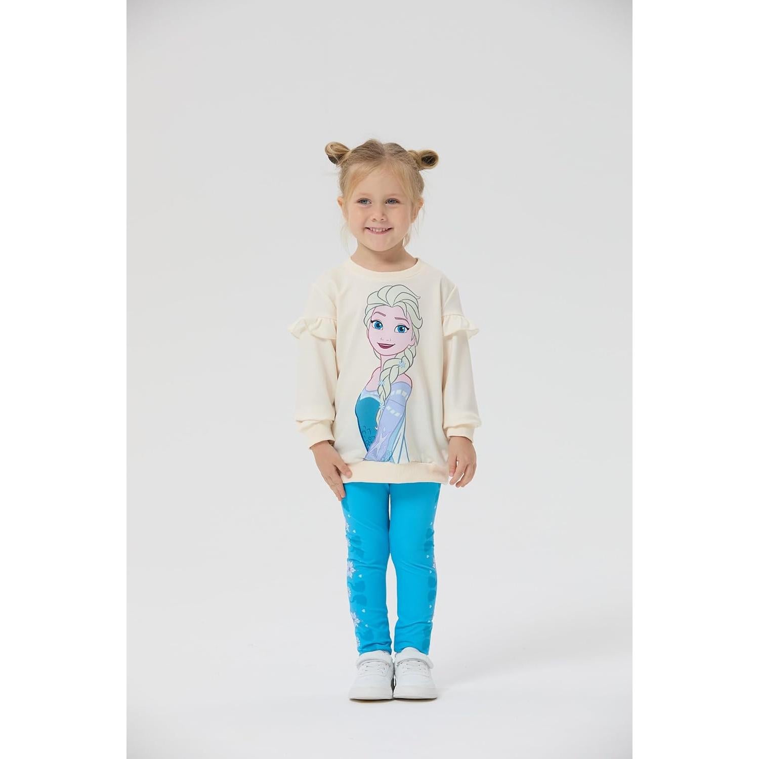 Conjunto Ropa Niña Disney Frozen Elsa 2 Piezas Sudadera y Leggings