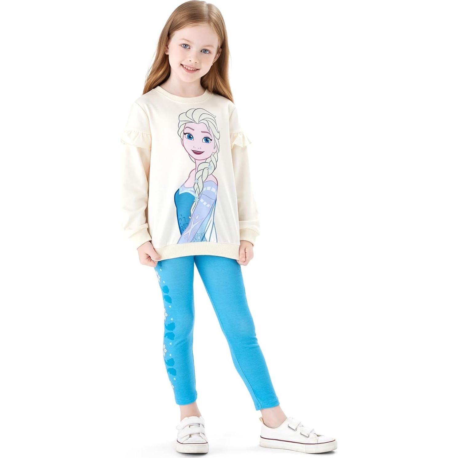 Conjunto Ropa Niña Disney Frozen Elsa 2 Piezas Sudadera y Leggings