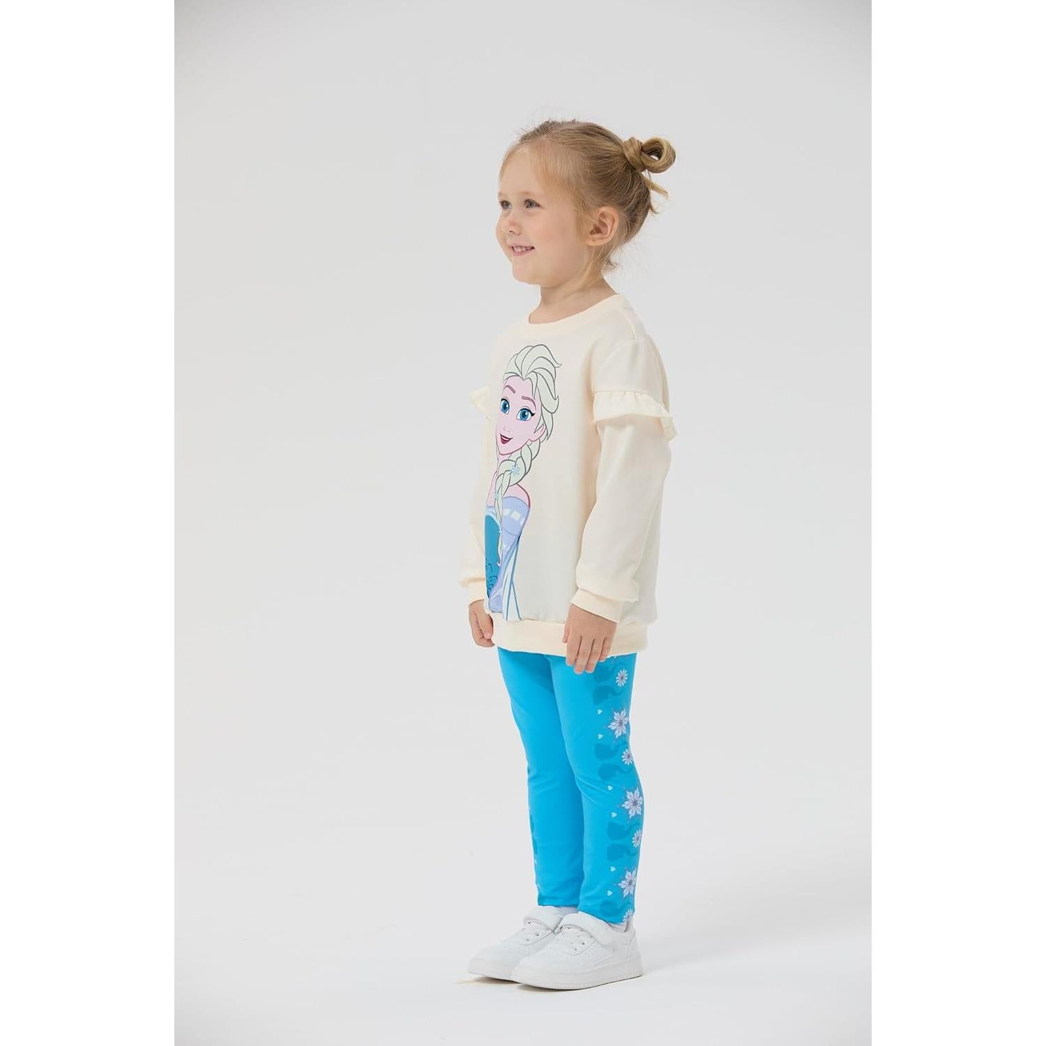Conjunto Ropa Niña Disney Frozen Elsa 2 Piezas Sudadera y Leggings