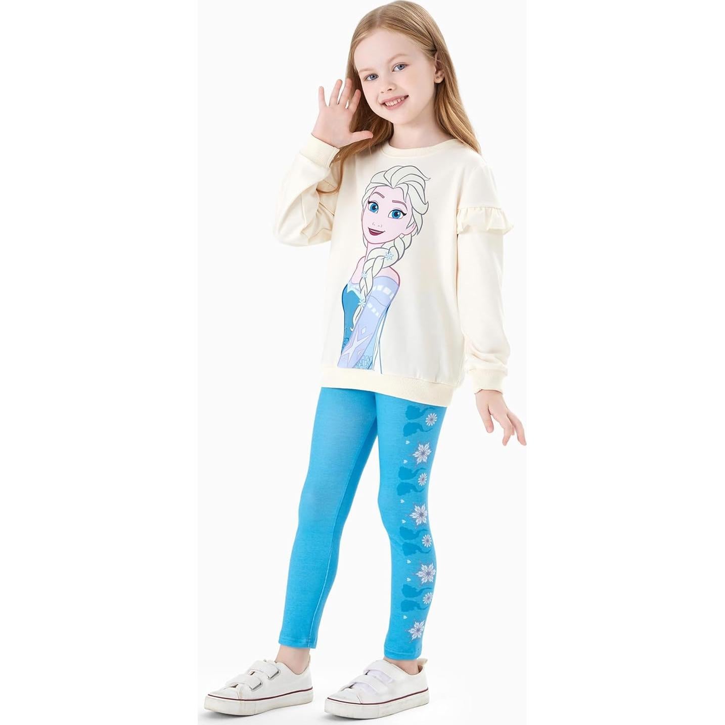 Conjunto Ropa Niña Disney Frozen Elsa 2 Piezas Sudadera y Leggings