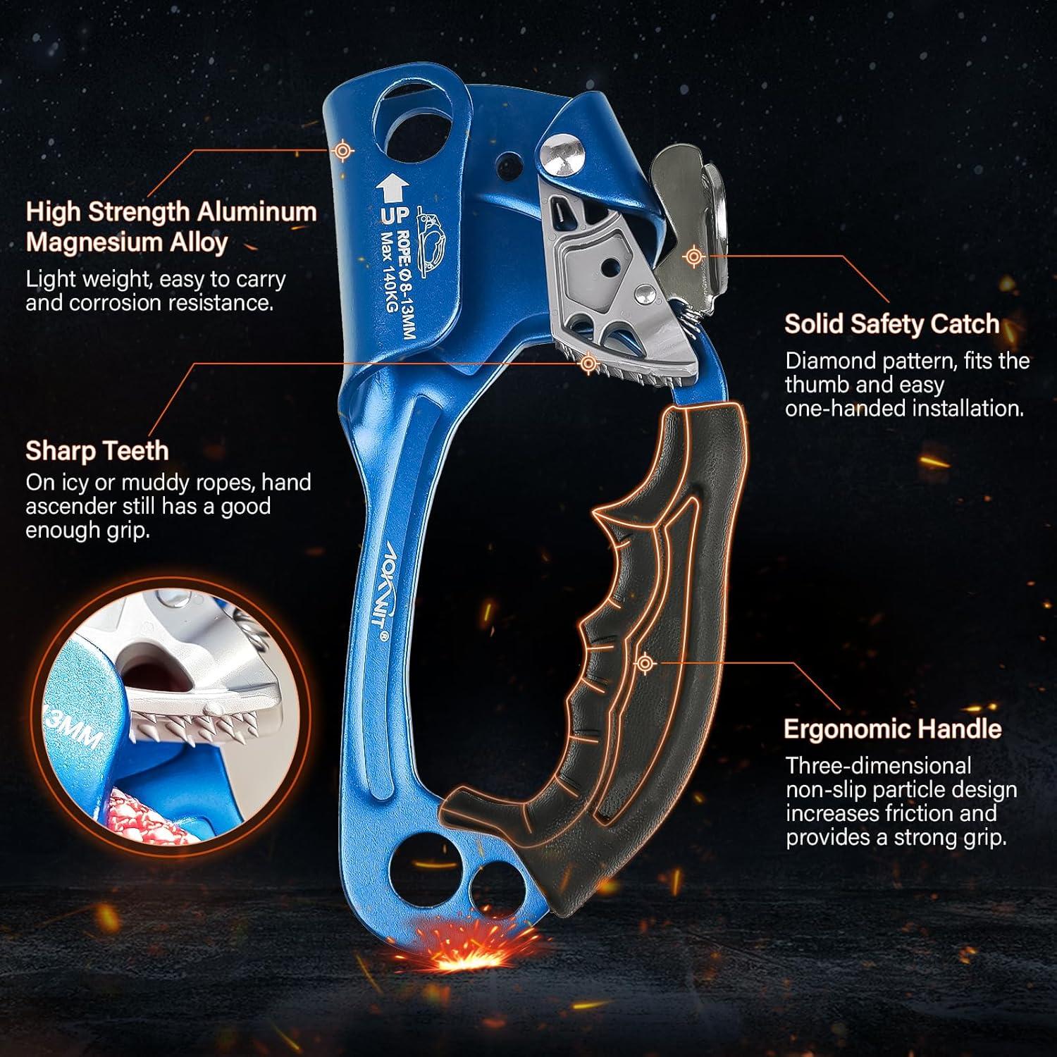 Ascensor de Mano AOKWIT Aluminio Ergonómico Escalada 19cm