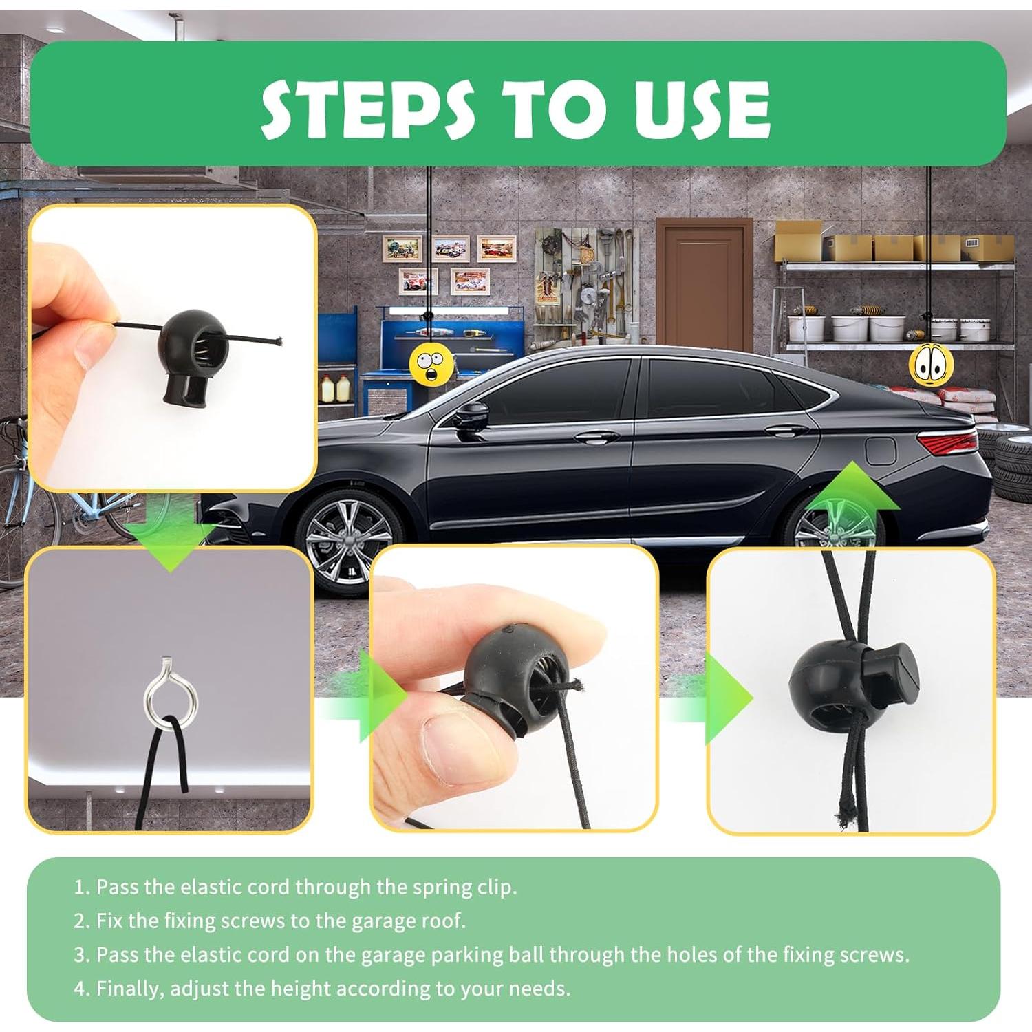 Bola de Ayuda para Estacionamiento YGDMD Amarillo Ajustable
