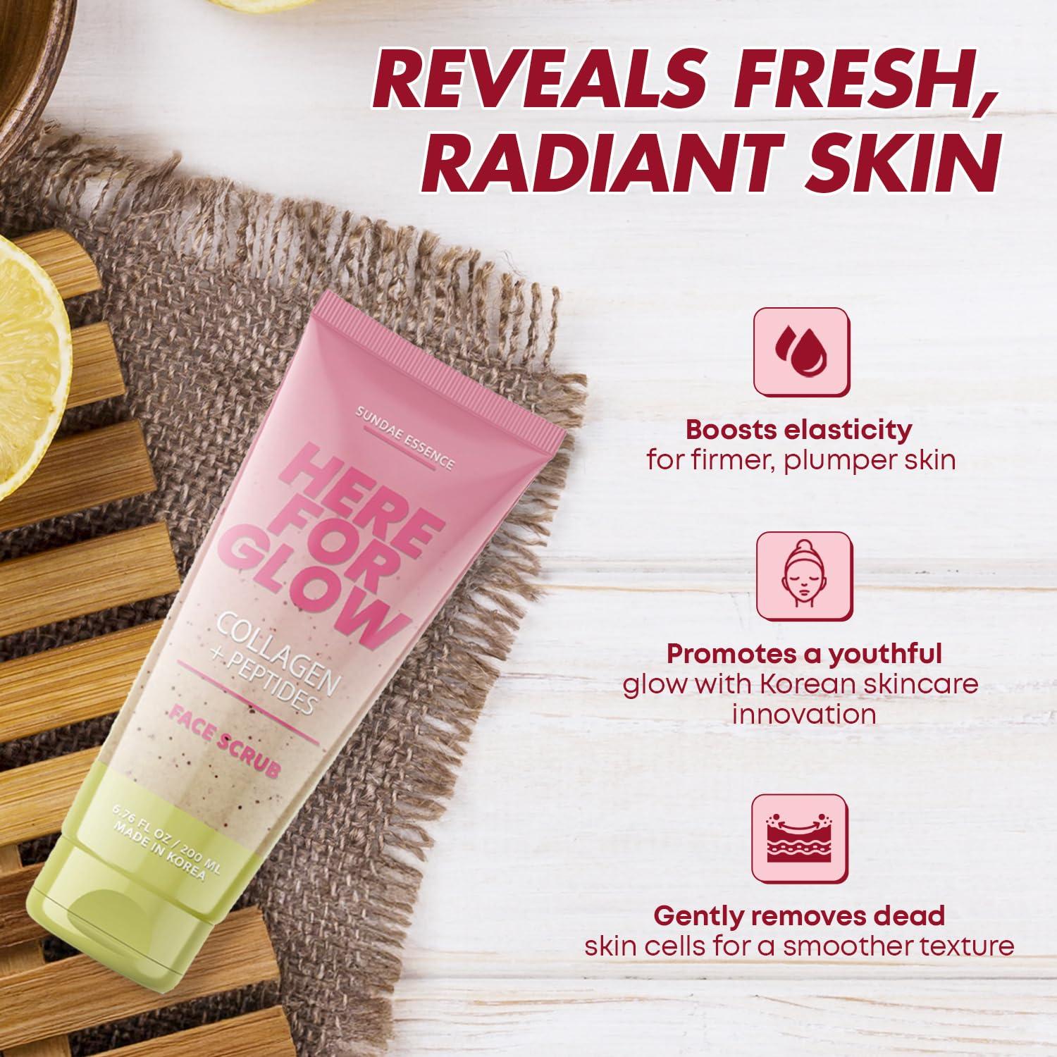 Exfoliante Facial de Colágeno Sunday Essence 221g - Hidratante