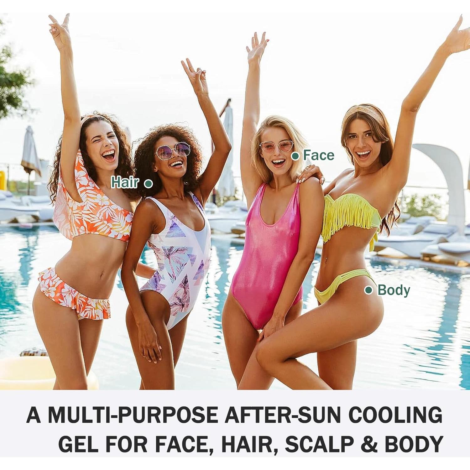 Gel de Aloe Vera Orgánico 16PCS Pura Hidratación Facial y Corporal