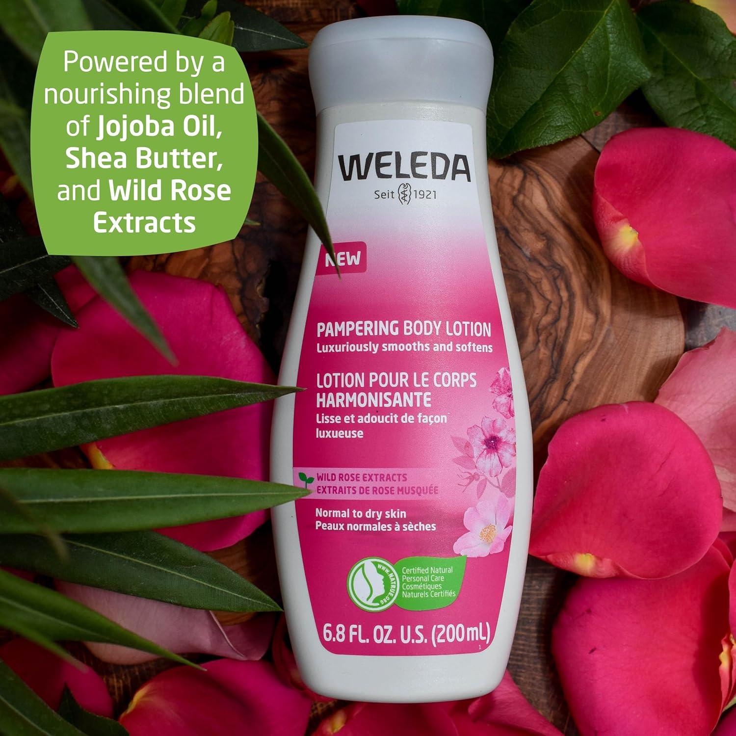 Loción Corporal Weleda Rosa Silvestre 200 ml Hidratante