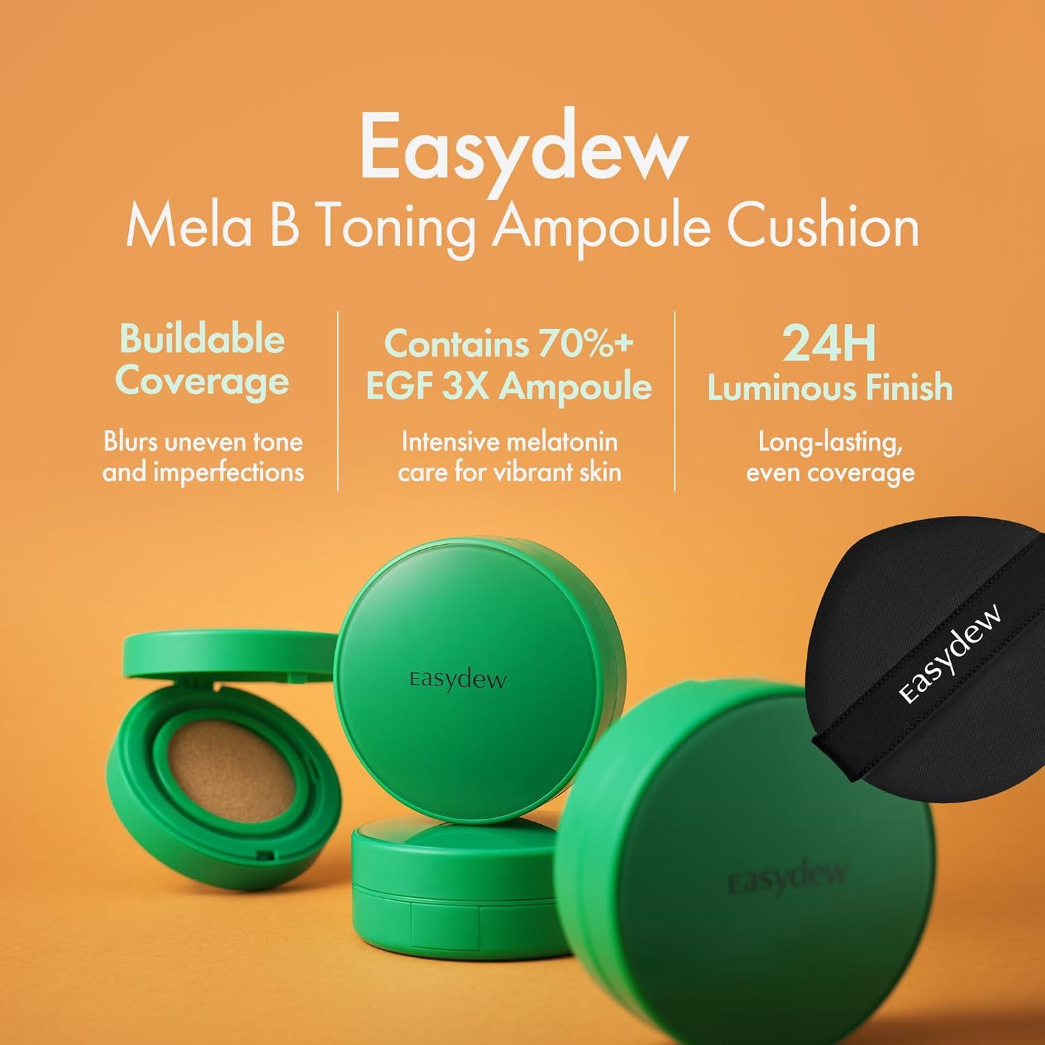 Easydew Mela B Toning Ampoule Cushion 12.7g - Base Antienvejecimiento