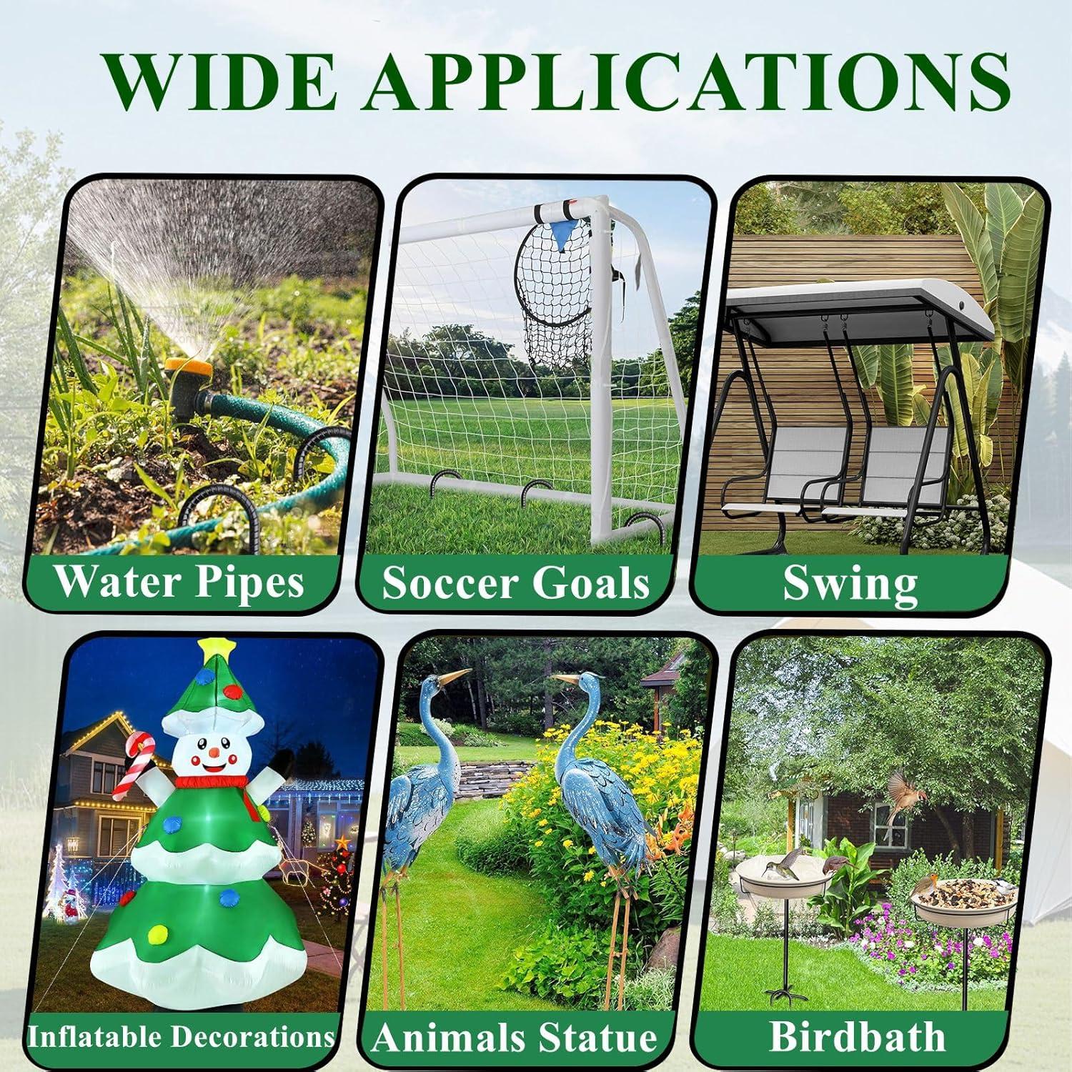 Estacas de Rebar MSWY 30 Piezas 30,48 cm Gancho J