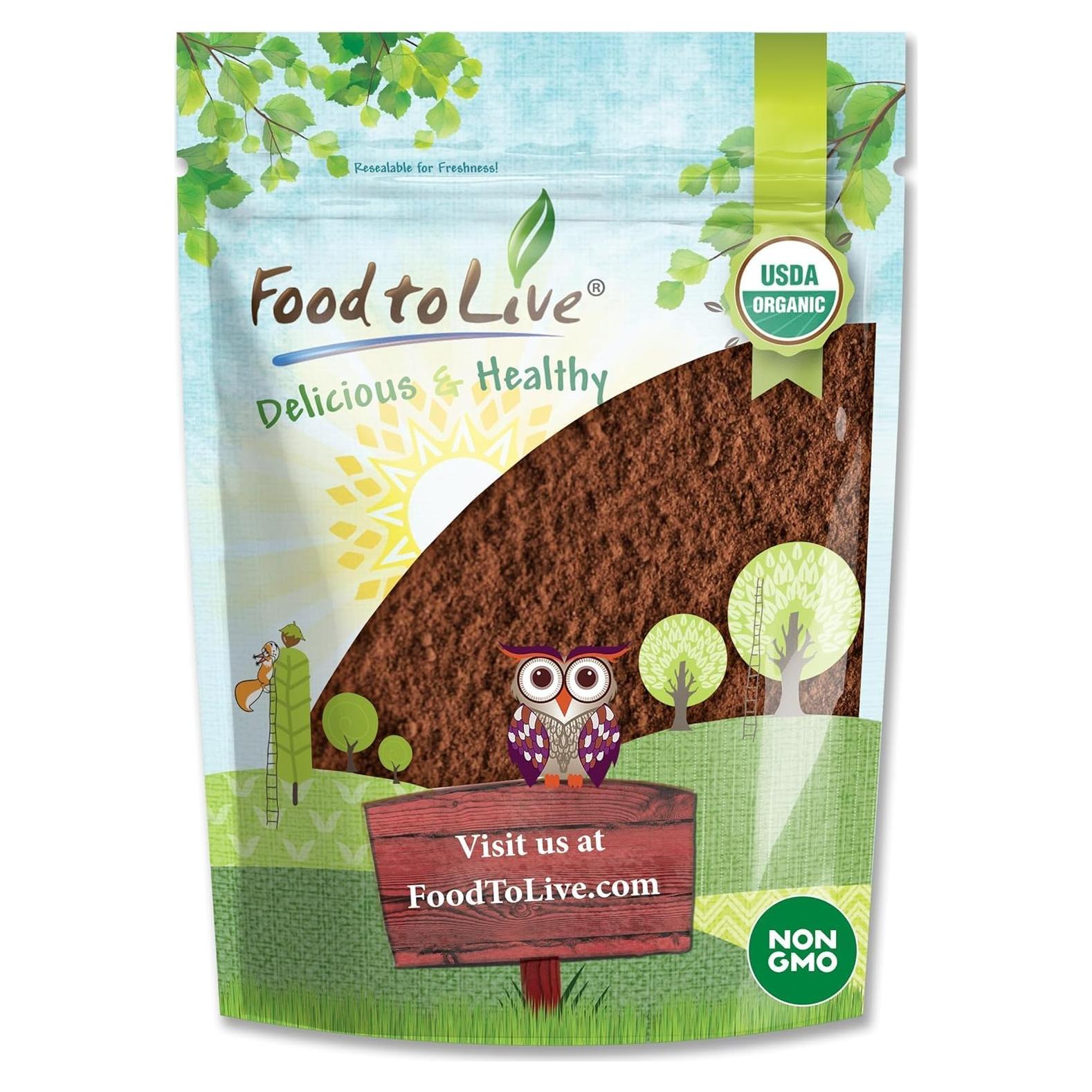 Polvo de Hongo Chaga Orgánico Food to Live 85g - Superalimento Vegano