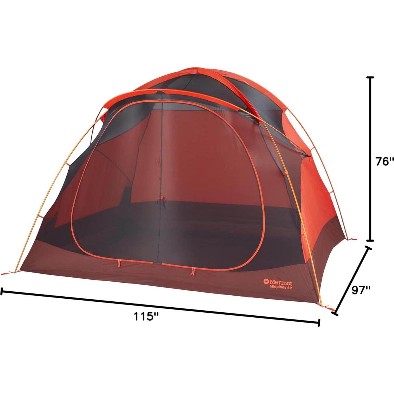 Tienda de Camping MARMOT Midpines 6P Rojo 6 Personas