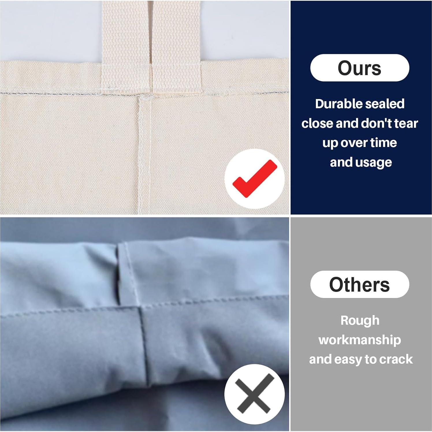 Soporte para Bolsas de Compras LeCorner Lona Azul Clásico 49.8x19.8cm