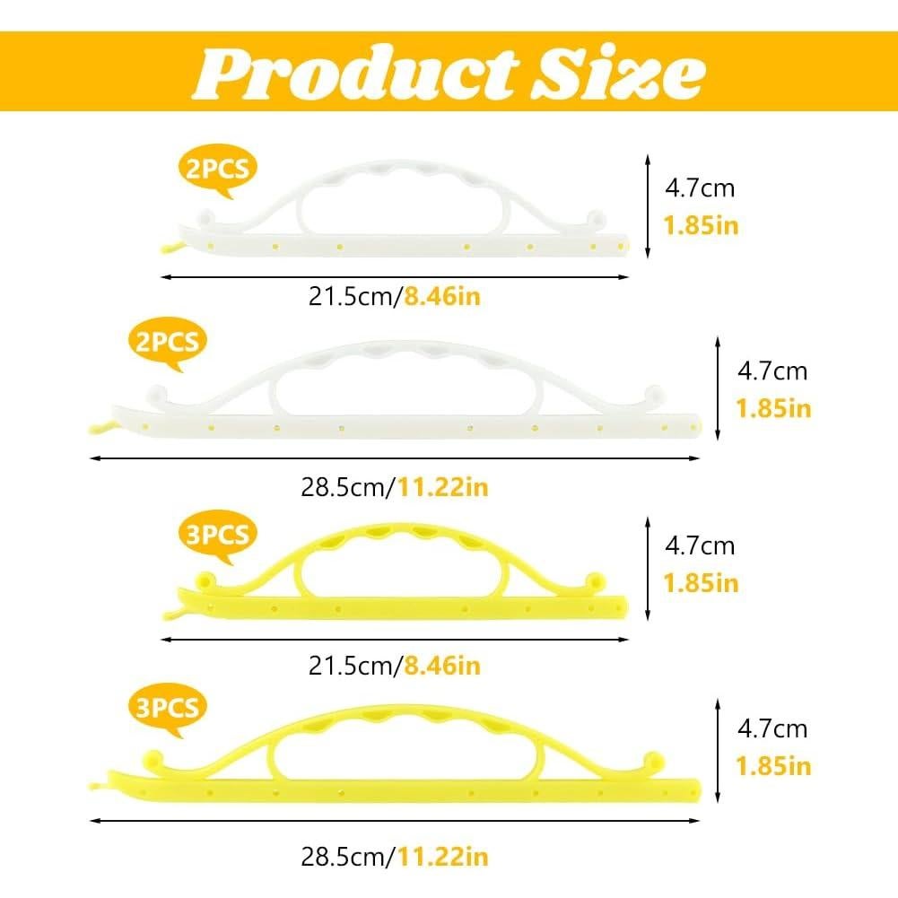 10 Clips de Sellado de Bolsas Kakalote - 2 Tamaños, Plástico