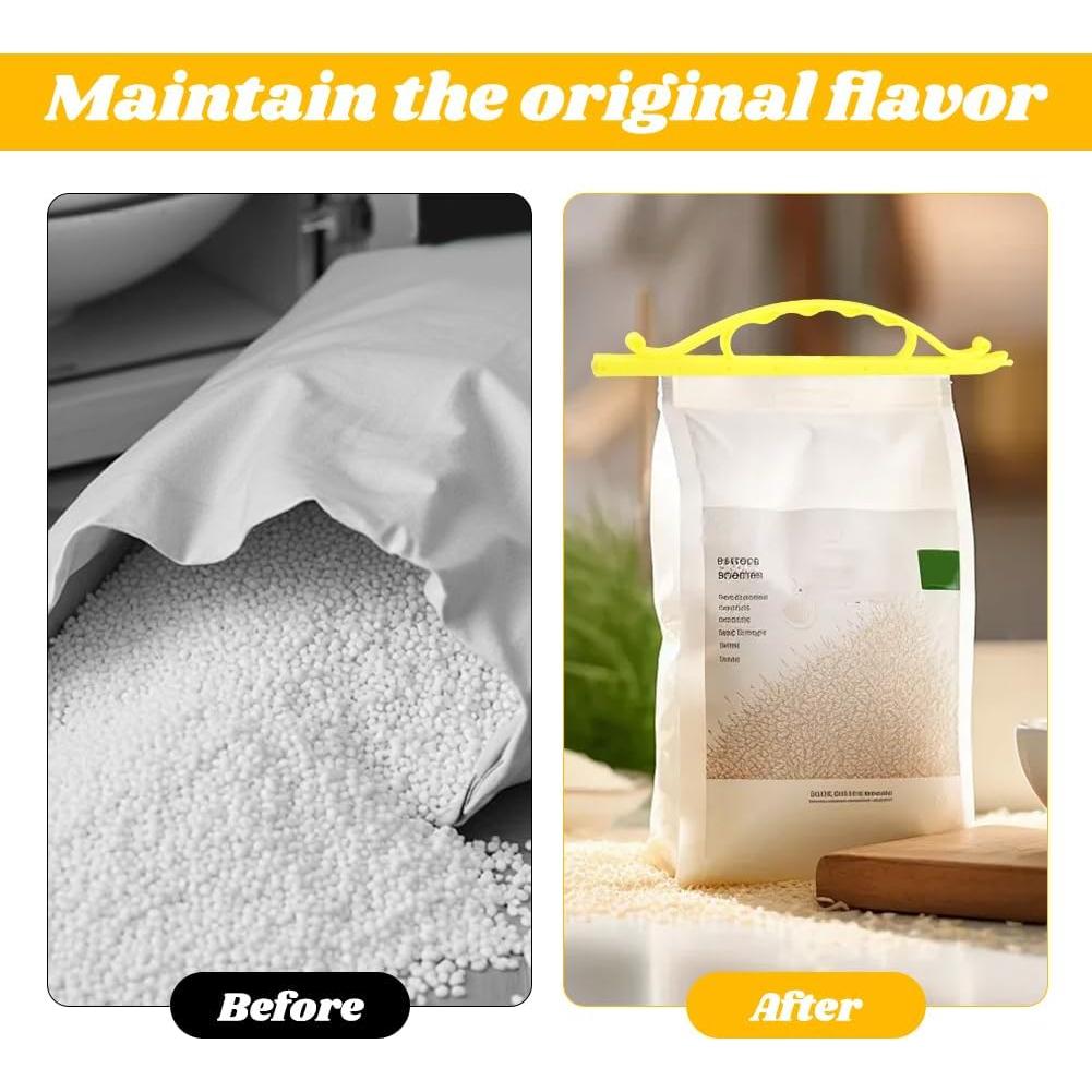 10 Clips de Sellado de Bolsas Kakalote - 2 Tamaños, Plástico