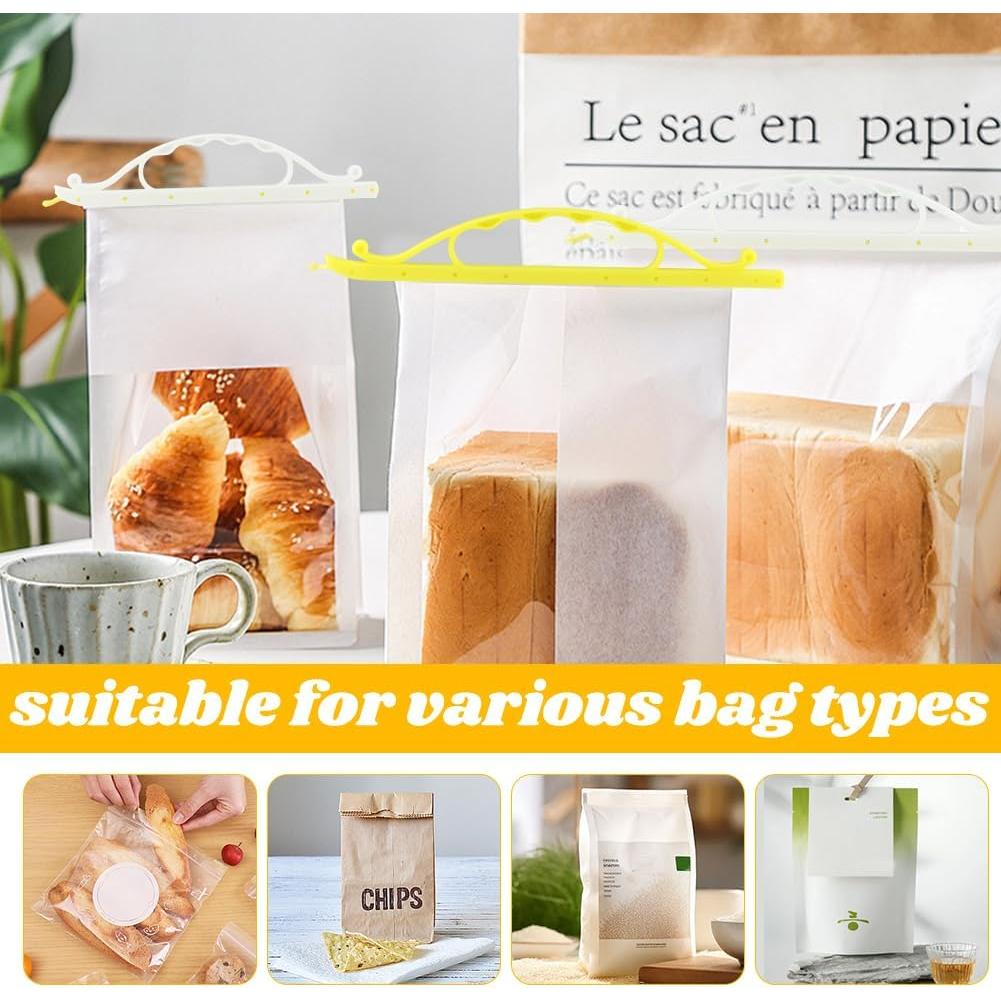 10 Clips de Sellado de Bolsas Kakalote - 2 Tamaños, Plástico