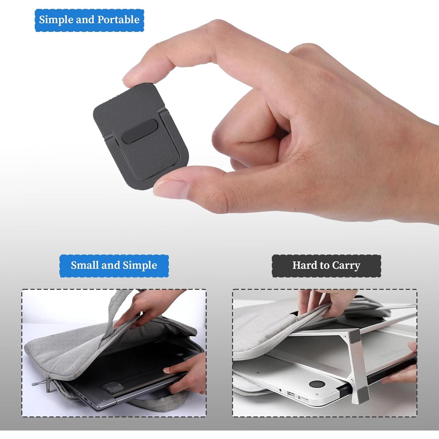 Soporte de Teclado Plegable Beibunhn Negro - 2 Piezas