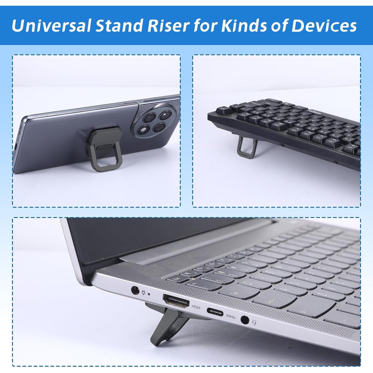 Soporte de Teclado Plegable Beibunhn Negro - 2 Piezas