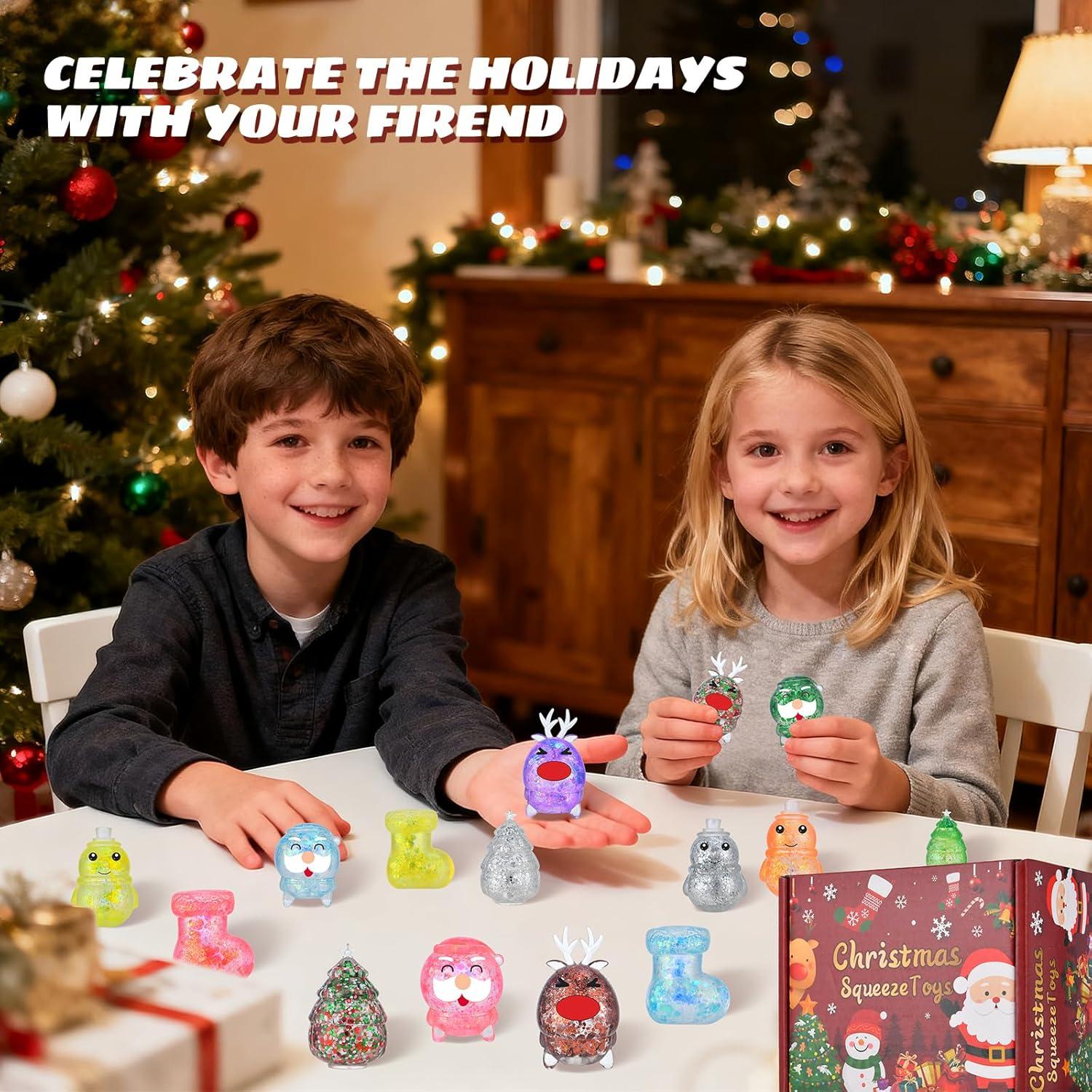 Paquete de 15 Pelotas de Estrés Navideñas GOSODME 0.48 kg