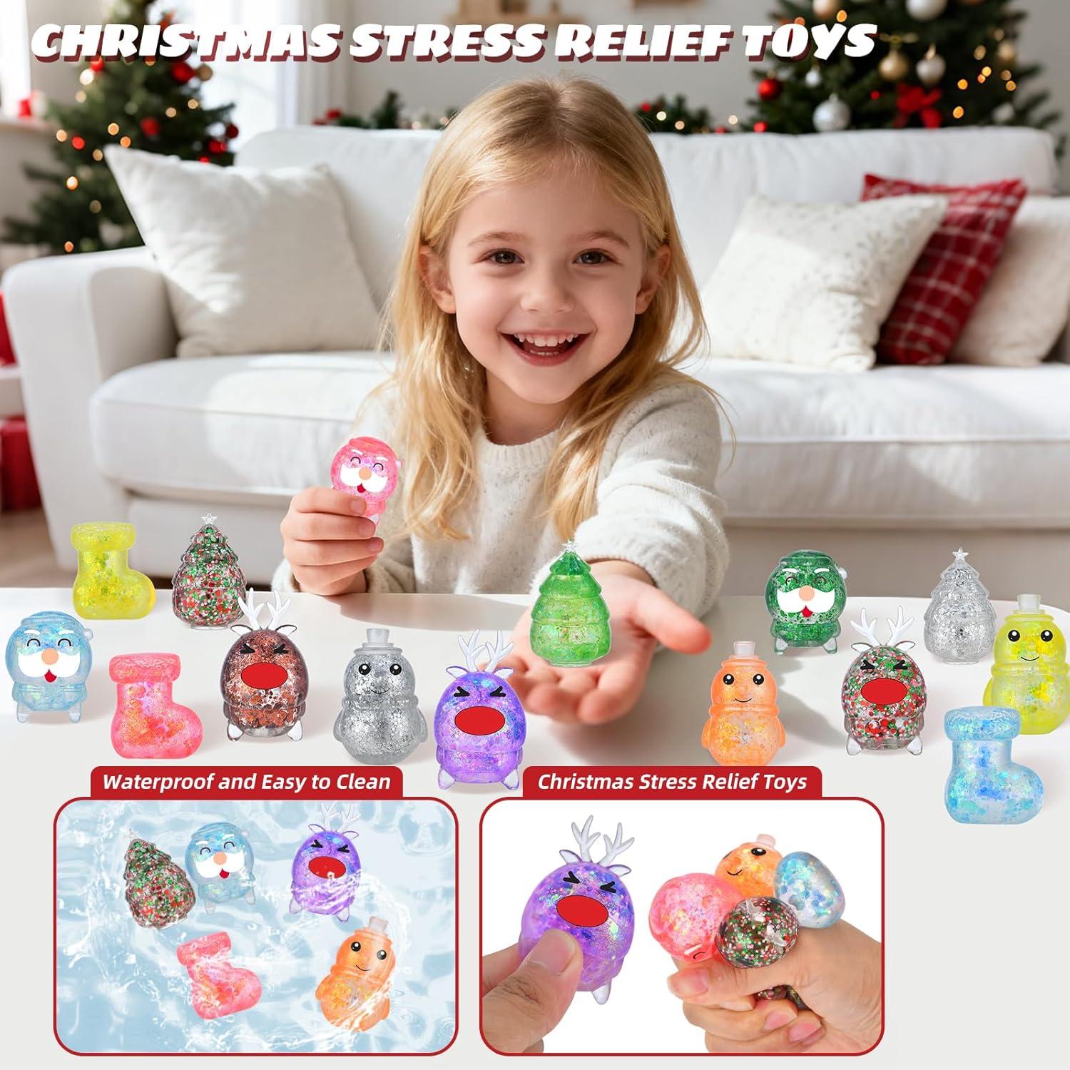 Paquete de 15 Pelotas de Estrés Navideñas GOSODME 0.48 kg