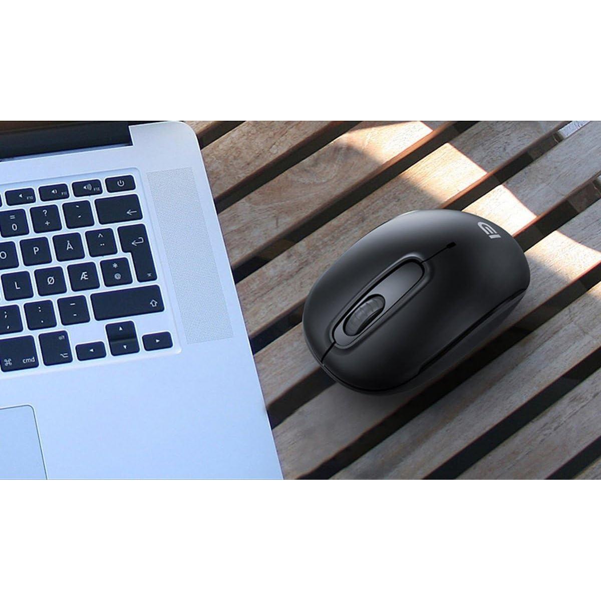 Ratón Inalámbrico Silencioso MiraCase ML05 1600 DPI Negro