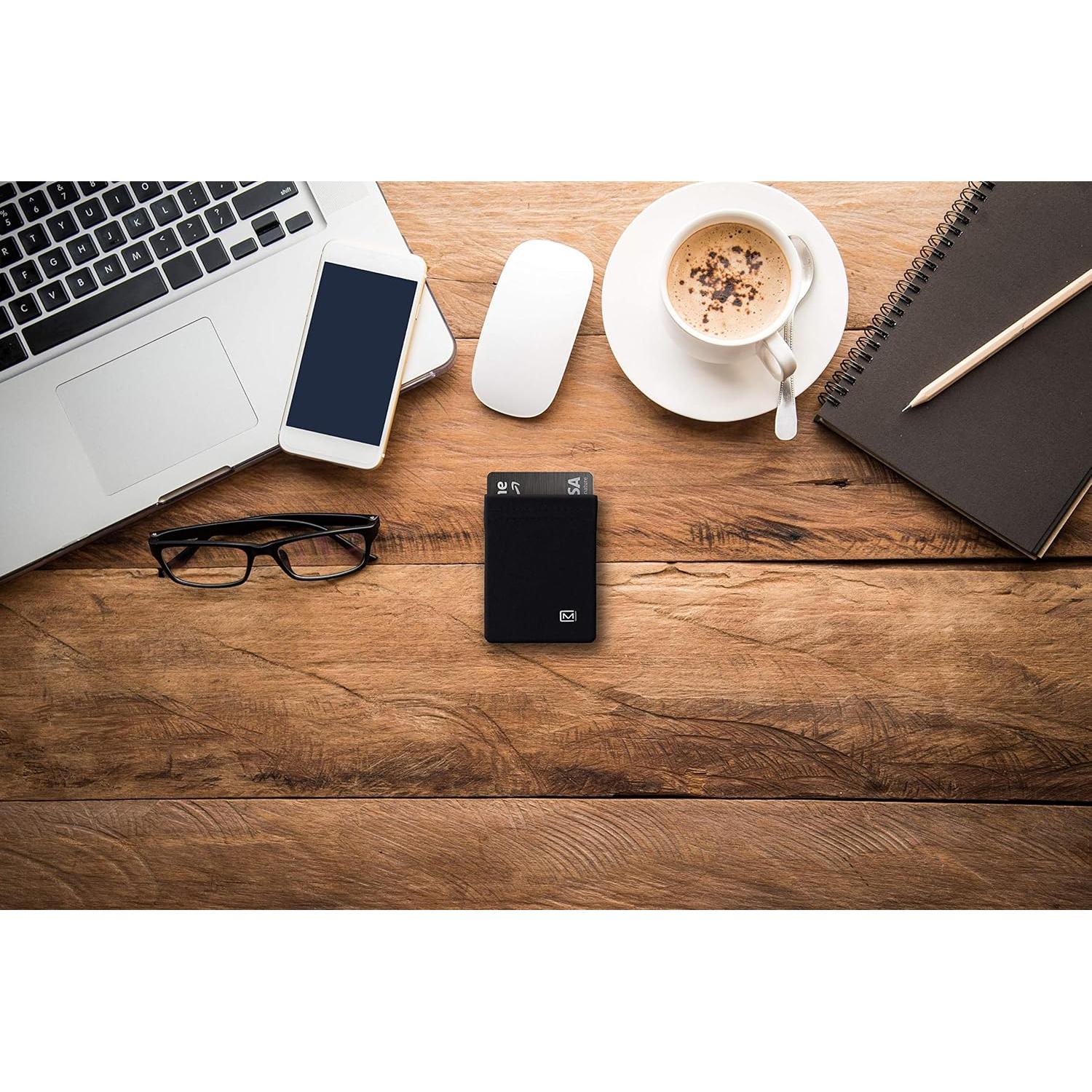 Billetera Ultra Delgada Modern Carry Negra para Tarjetas