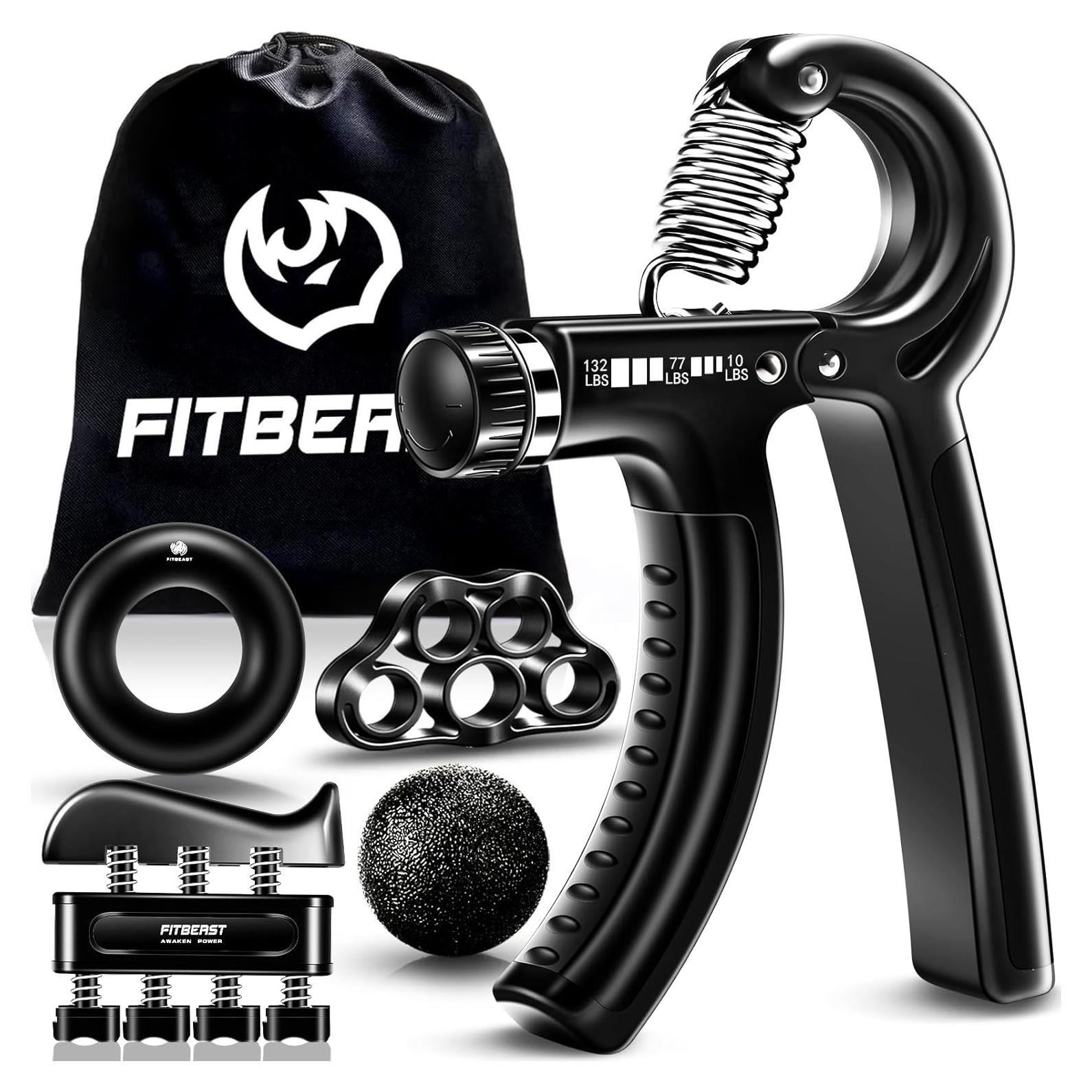 Fortalecedor de Agarre FitBeast - Resistencia Ajustable 4,54-59,87 kg