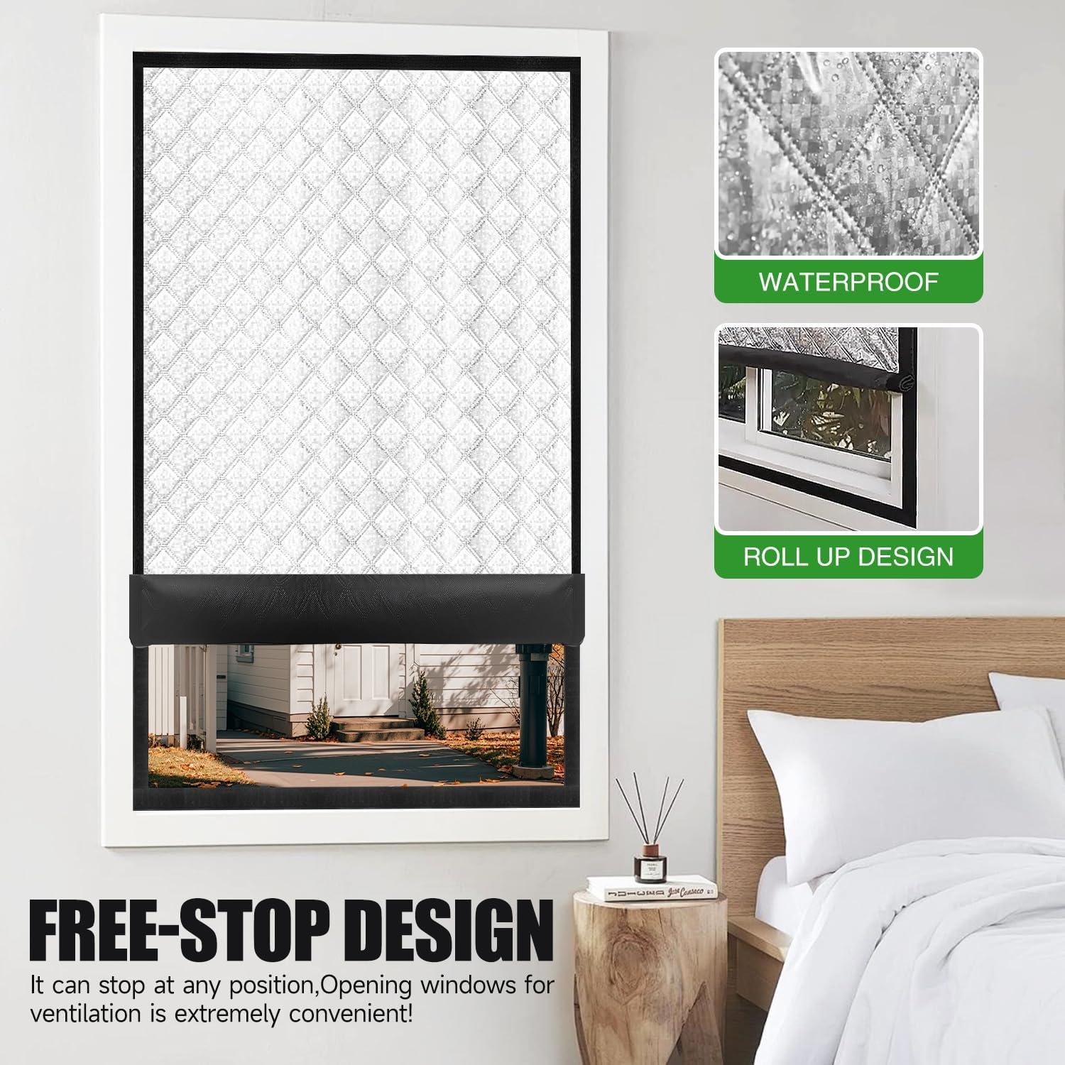 Cubierta de Ventana Aislada ZYPeey 24x36" Impermeable Térmica